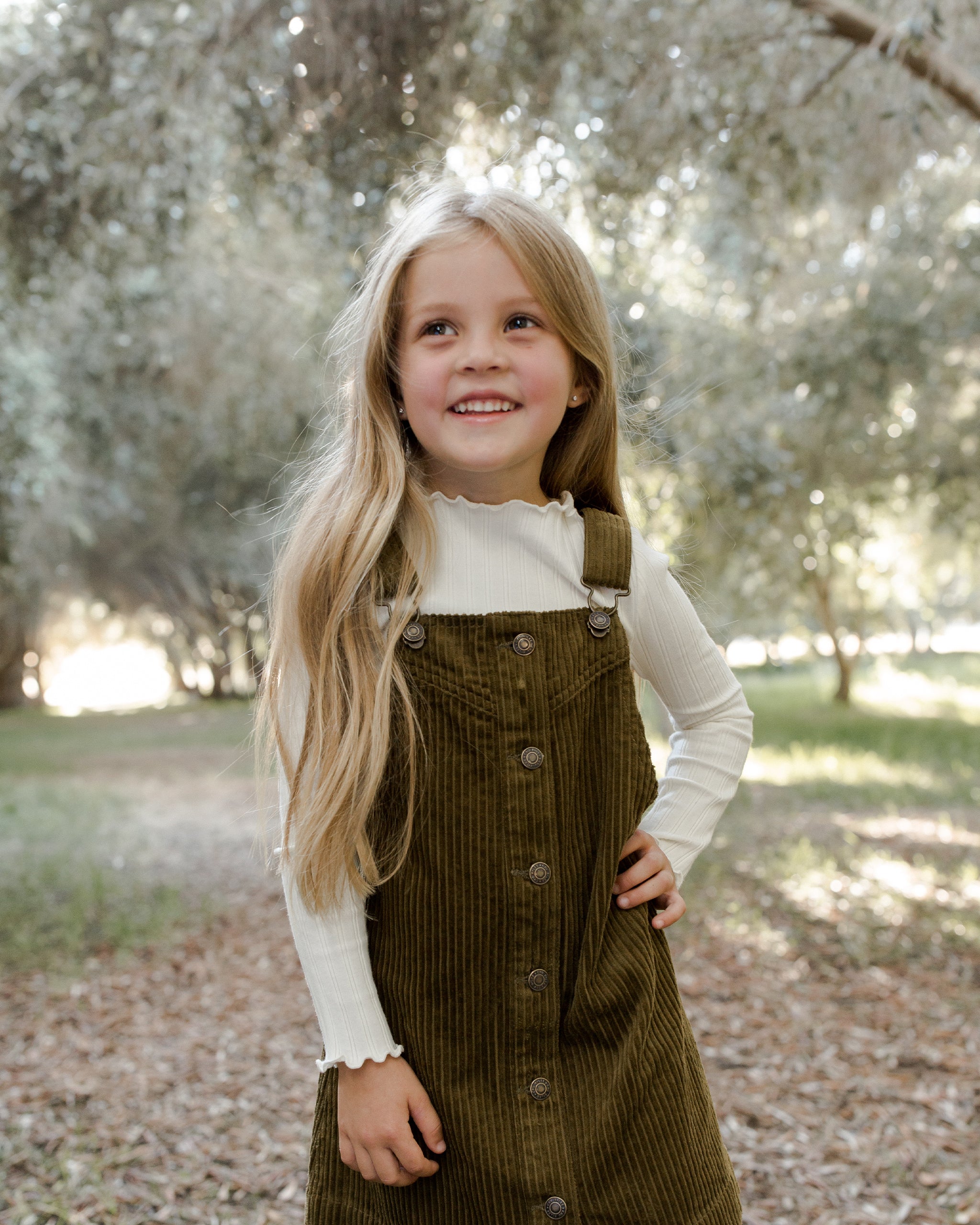 Button Jumper || Moss - Rylee + Cru | Kids Clothes | Trendy Baby Clothes | Modern Infant Outfits |
