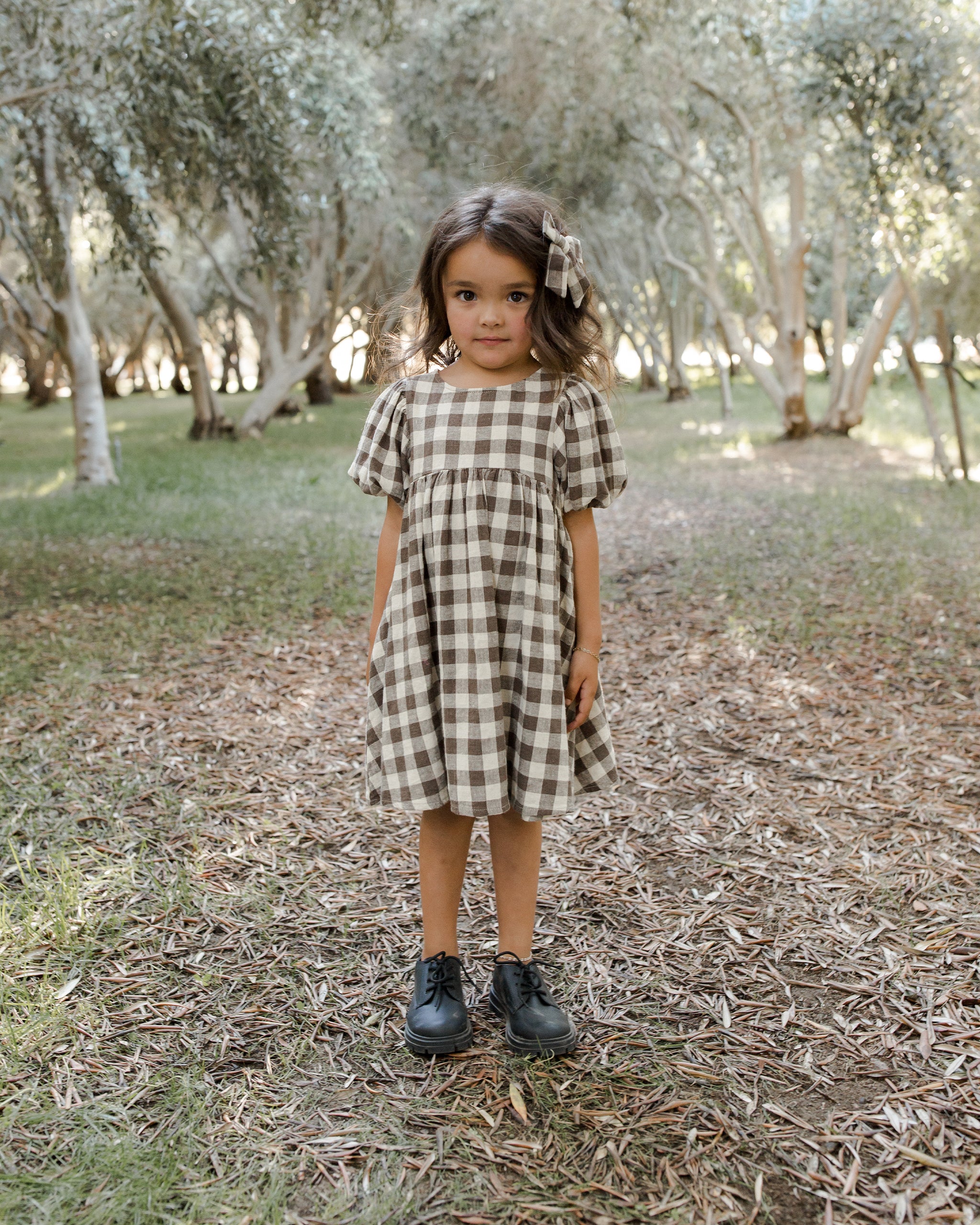 Marley Dress || Charcoal Check – Rylee + Cru