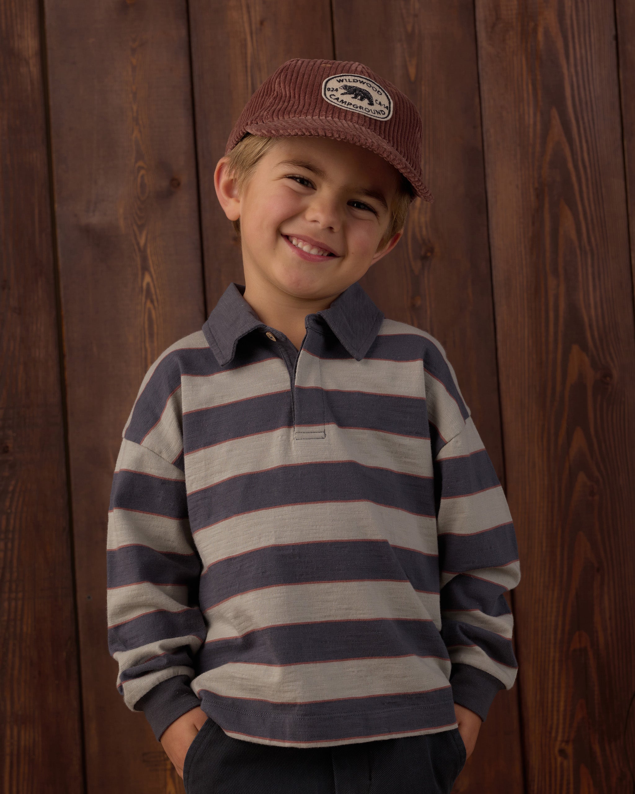 Rugby Polo Sage Stripe - Rylee + Cru | Kids Clothes | Trendy Baby Clothes | Modern Infant Outfits |