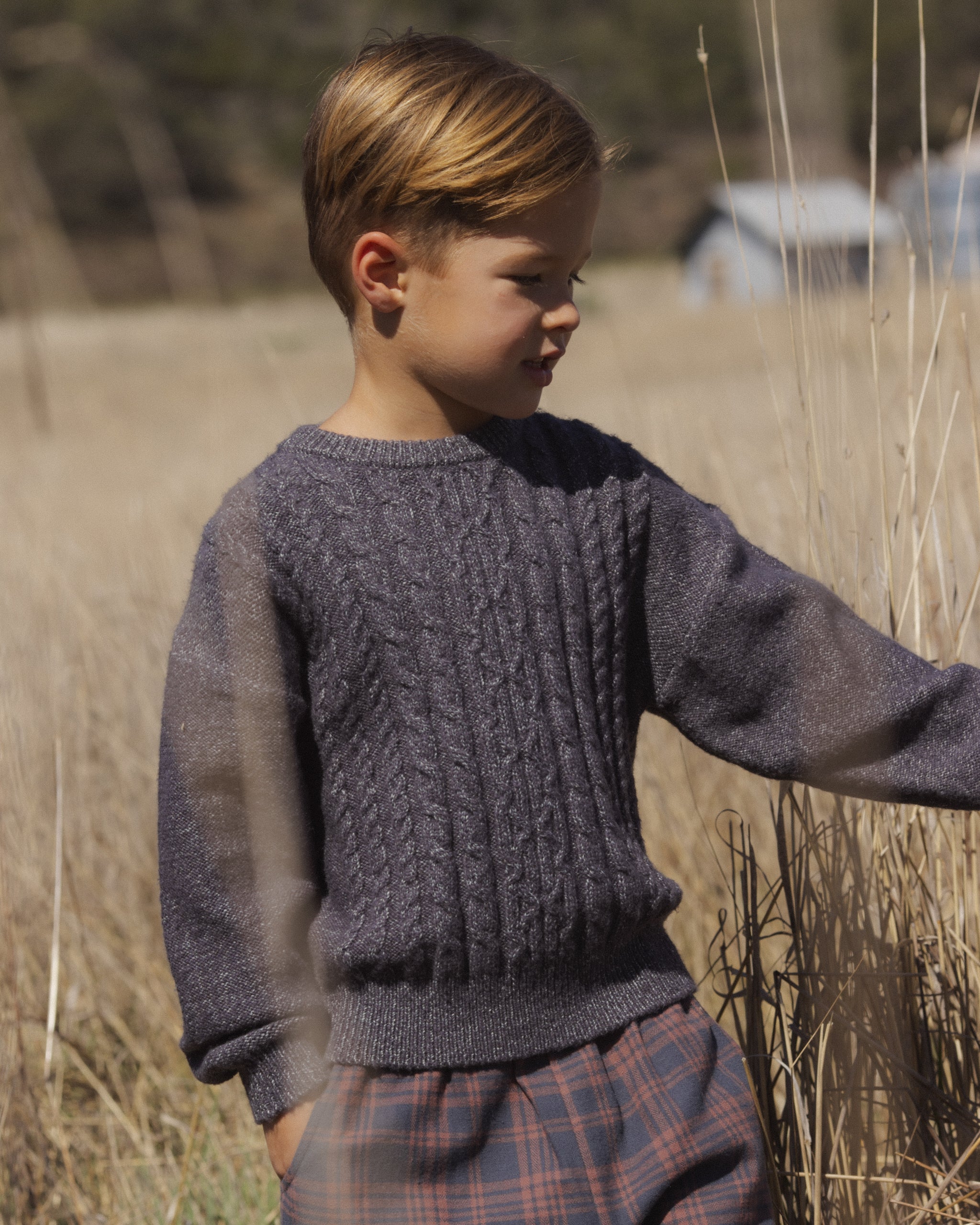 Aspen Sweater Midnight - Rylee + Cru | Kids Clothes | Trendy Baby Clothes | Modern Infant Outfits |
