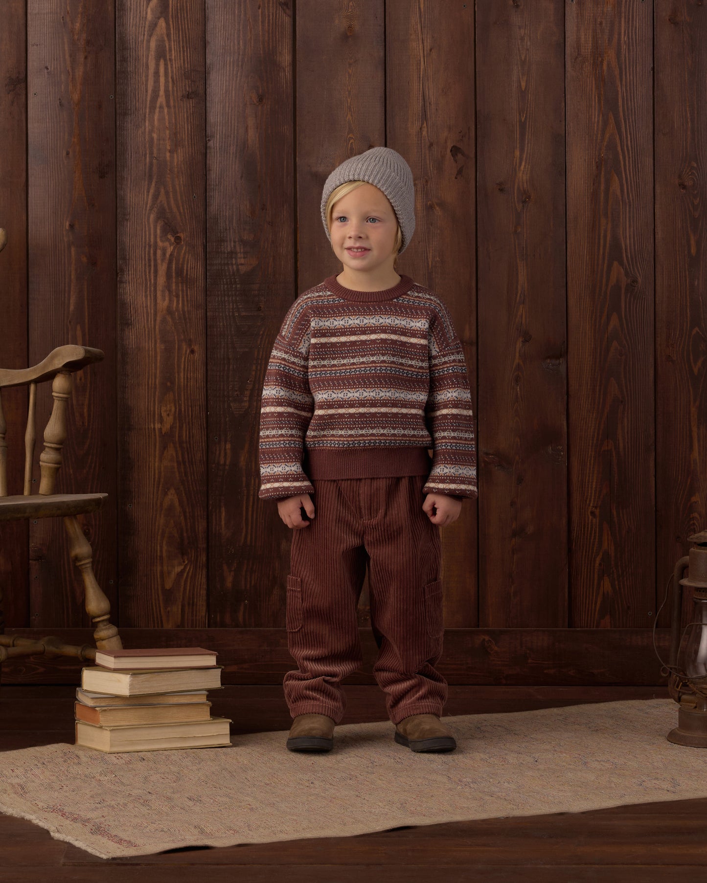 Aspen Sweater Mulberry Multi-Stripe - Rylee + Cru | Kids Clothes | Trendy Baby Clothes | Modern Infant Outfits |