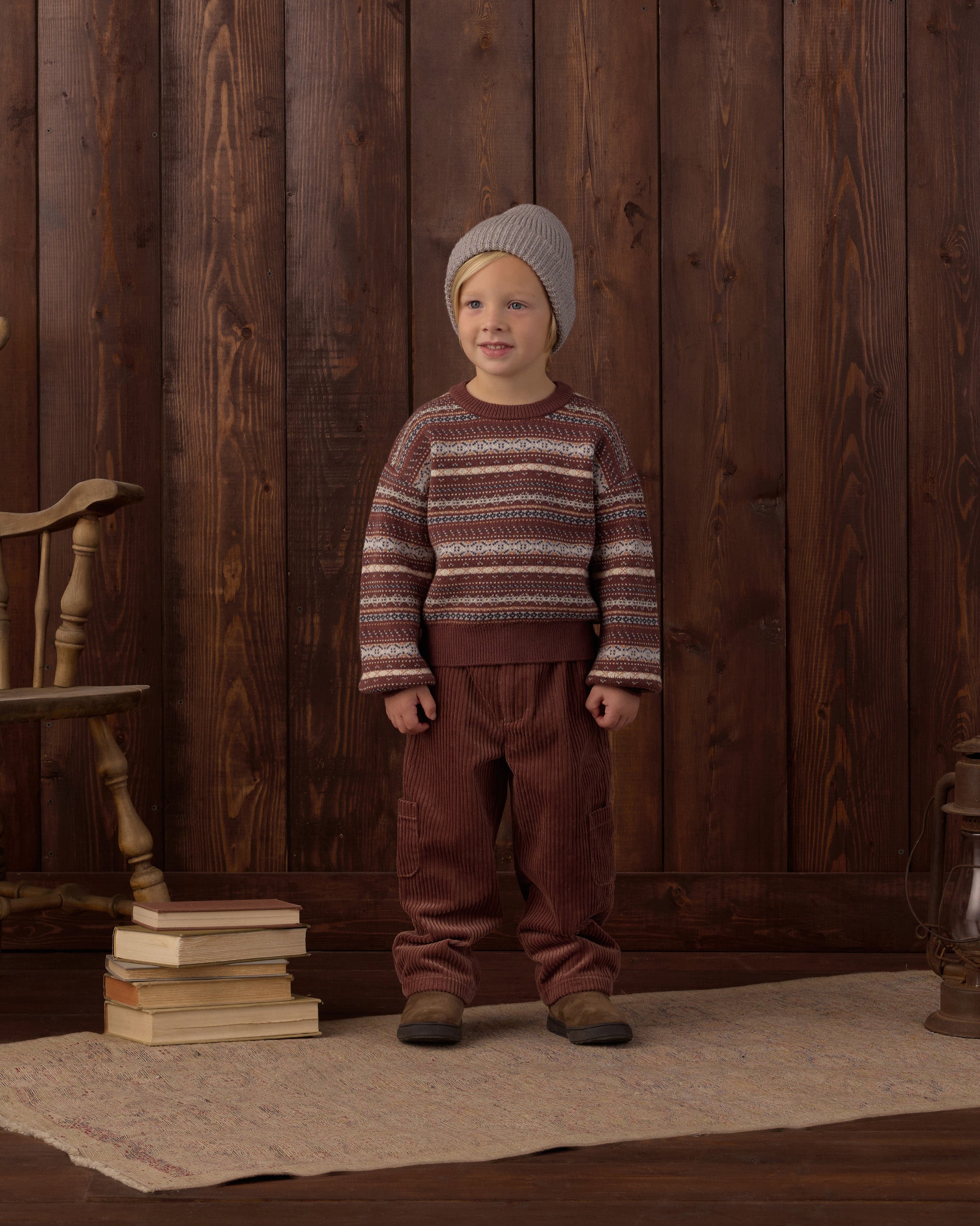 Aspen Sweater Mulberry Multi-Stripe - Rylee + Cru | Kids Clothes | Trendy Baby Clothes | Modern Infant Outfits |