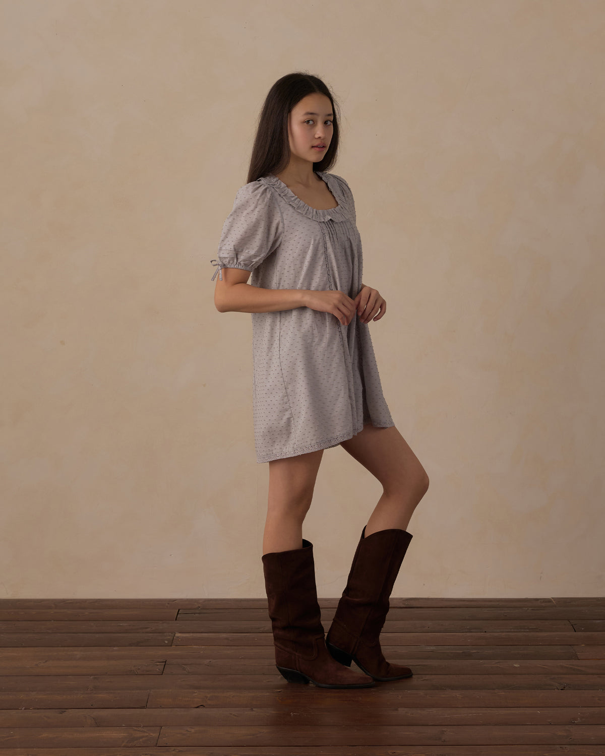 Teen Shiloh Dress Dusty Blue - Rylee + Cru | Kids Clothes | Trendy Baby Clothes | Modern Infant Outfits |