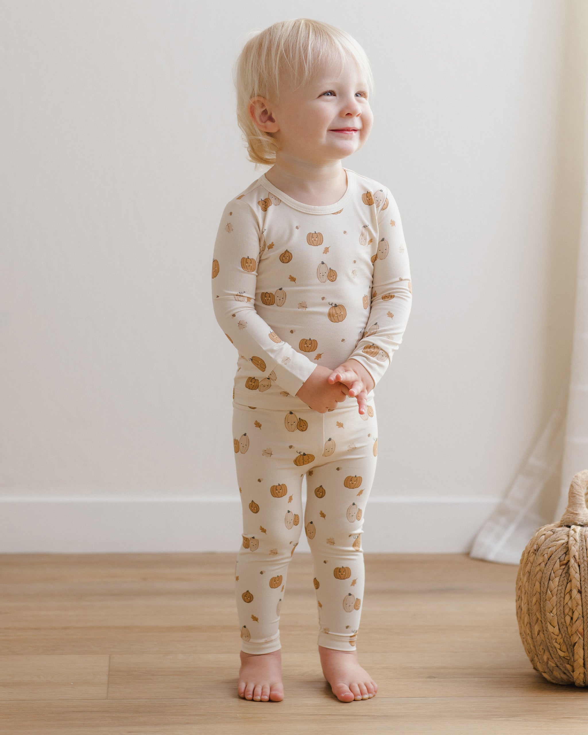 Bamboo Pajama Set Harvest Friends - Rylee + Cru | Kids Clothes | Trendy Baby Clothes | Modern Infant Outfits |