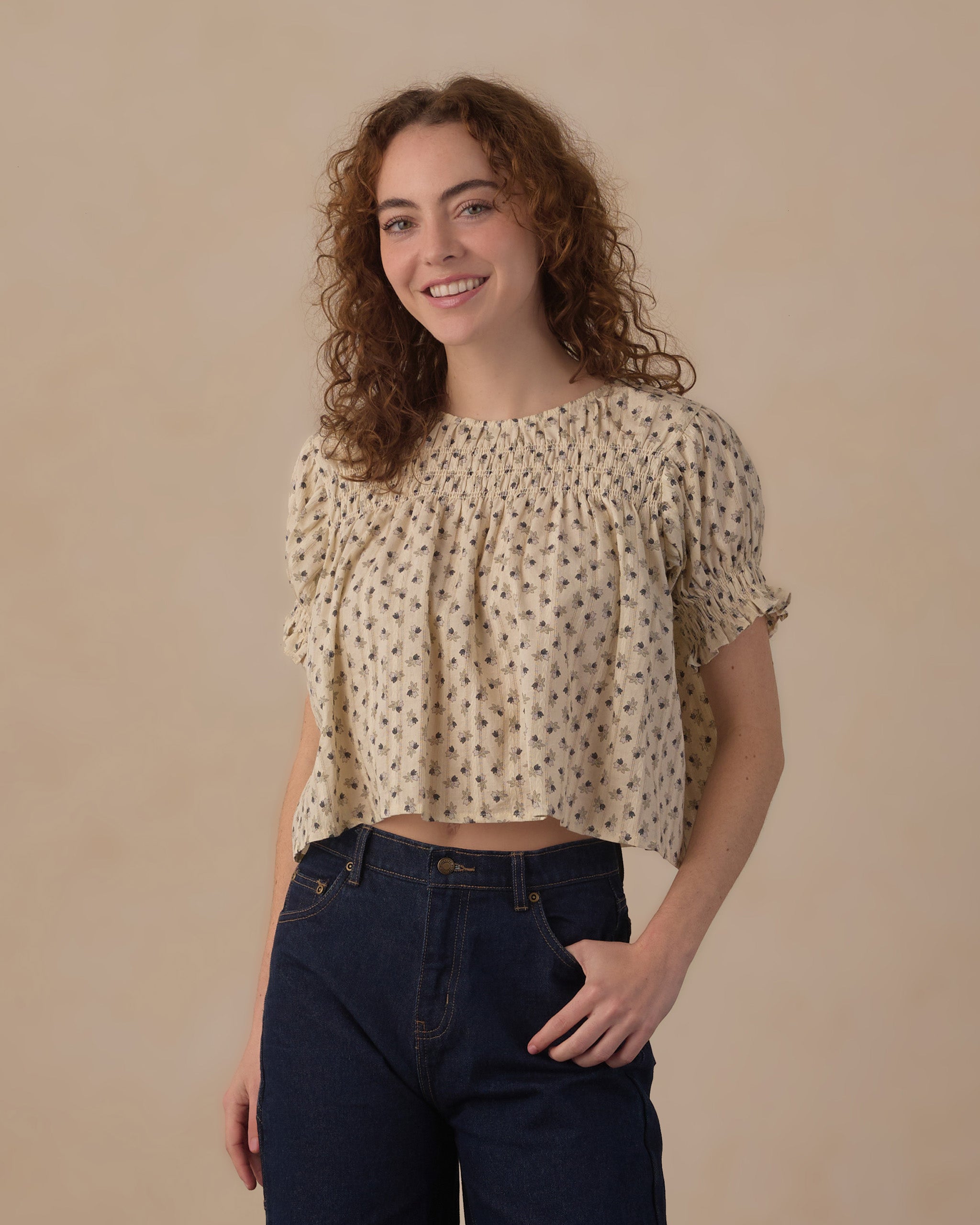 Women's Colette Top Vintage Fleur - Rylee + Cru | Kids Clothes | Trendy Baby Clothes | Modern Infant Outfits |