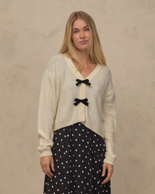 Women's Bow Cardigan Ivory - Rylee + Cru | Kids Clothes | Trendy Baby Clothes | Modern Infant Outfits |