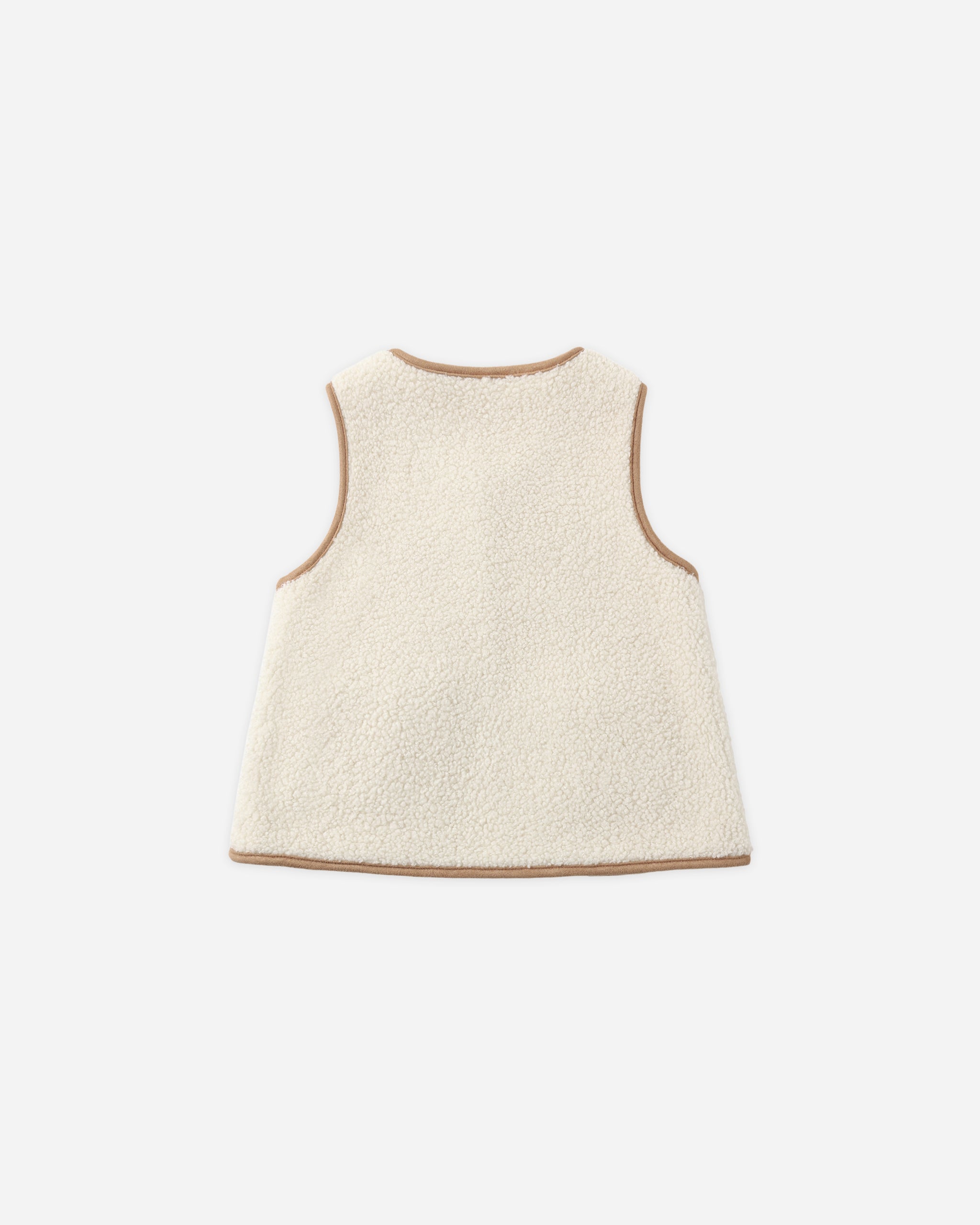 Sherpa Vest Natural - Rylee + Cru | Kids Clothes | Trendy Baby Clothes | Modern Infant Outfits |