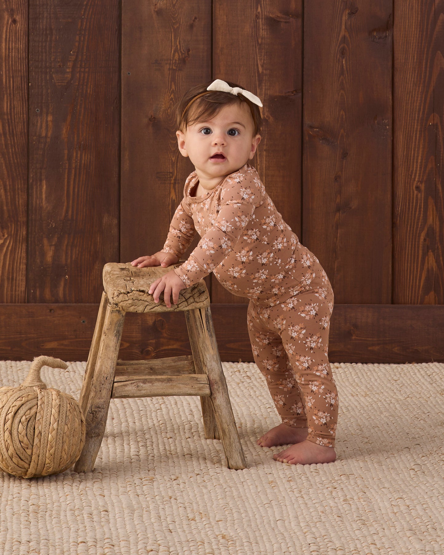 Bamboo Pajama Set Fall Floral - Rylee + Cru | Kids Clothes | Trendy Baby Clothes | Modern Infant Outfits |