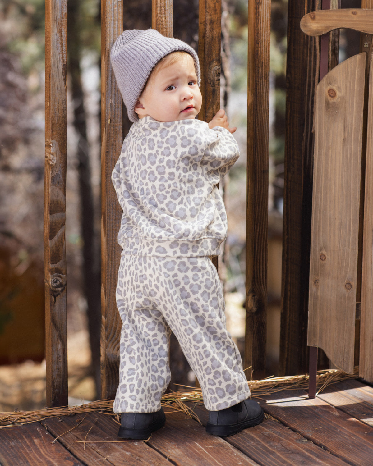 Beanie Dusty Blue - Rylee + Cru | Kids Clothes | Trendy Baby Clothes | Modern Infant Outfits |
