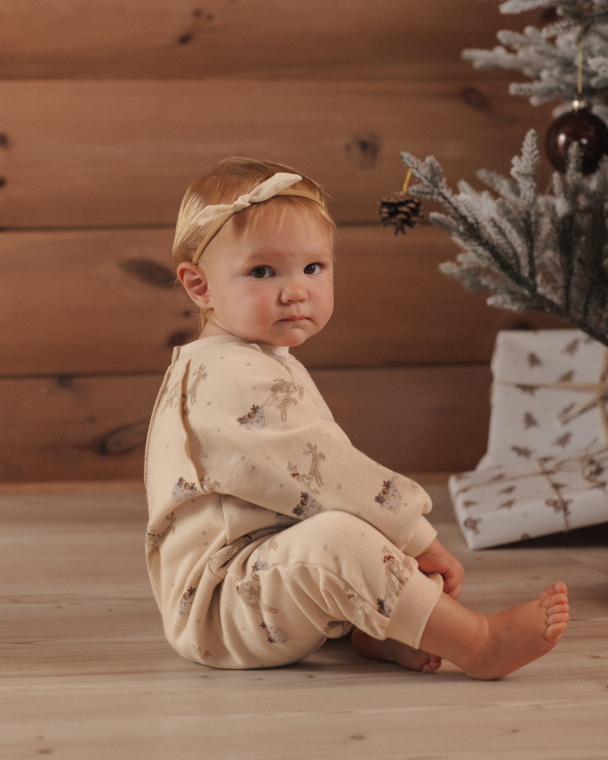 Raglan Jumpsuit Reindeer - Rylee + Cru | Kids Clothes | Trendy Baby Clothes | Modern Infant Outfits |