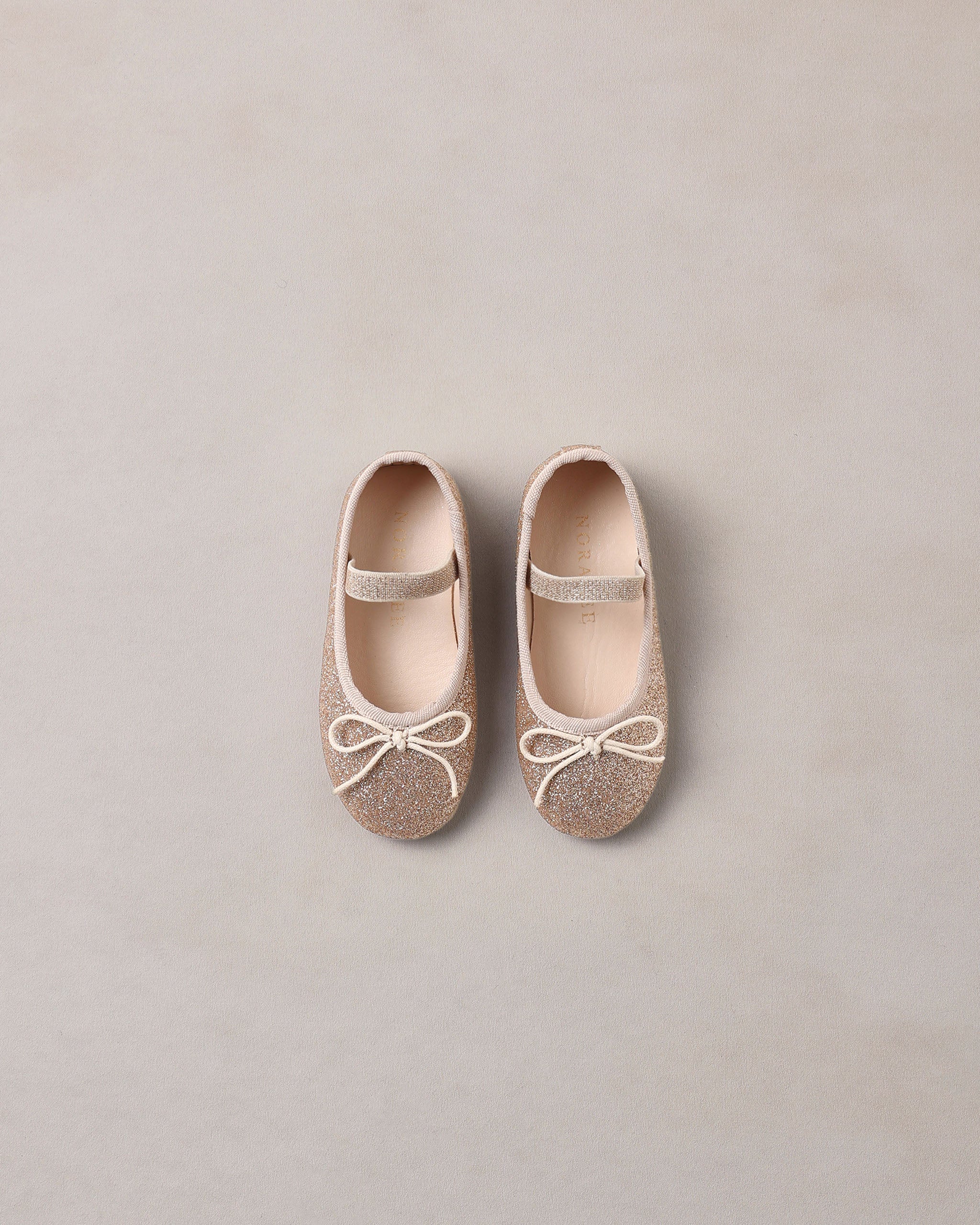 Ballet Flats Rose Gold Shimmer - Rylee + Cru | Kids Clothes | Trendy Baby Clothes | Modern Infant Outfits |