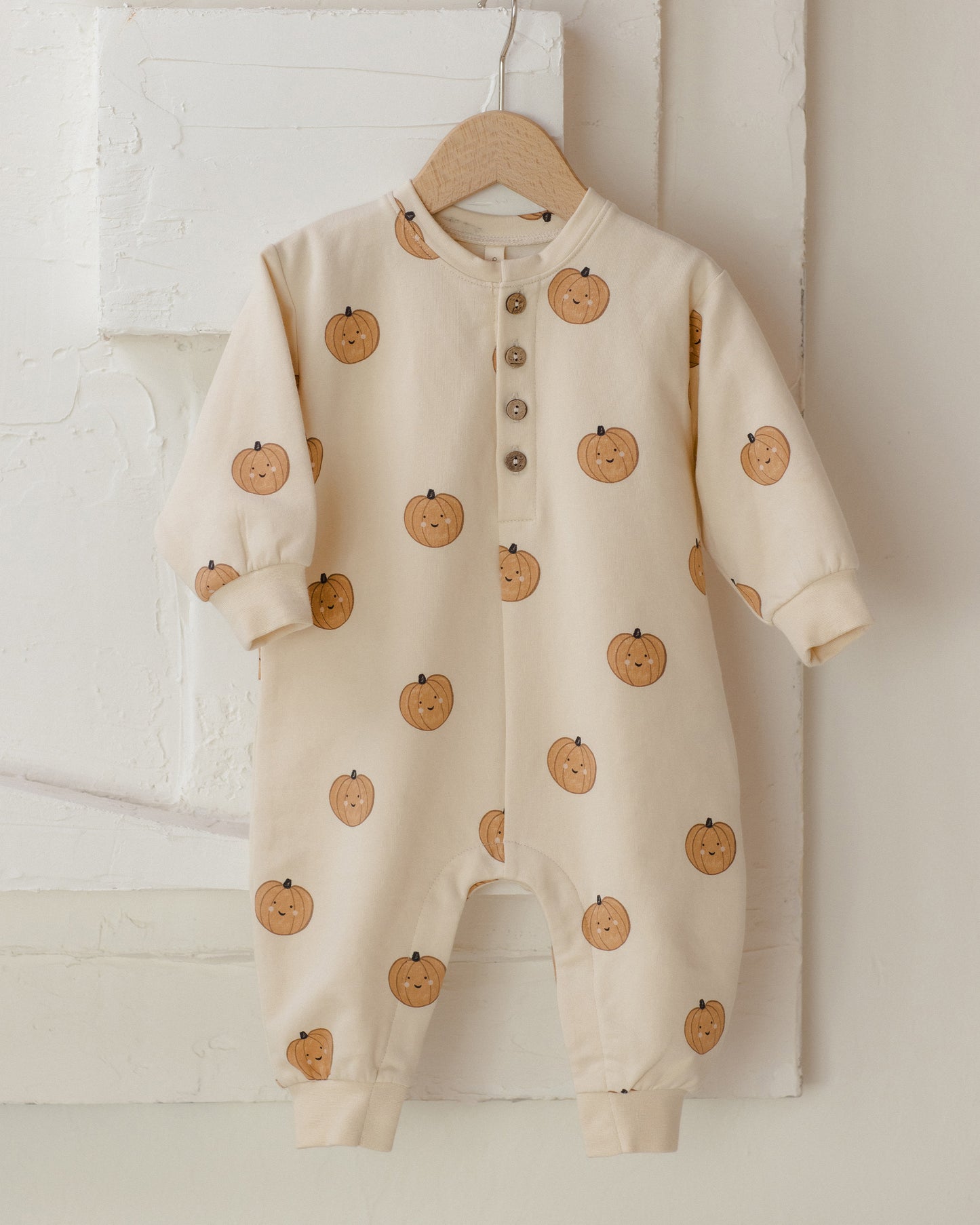 Relaxed Fleece Jumpsuit Pumpkins - Rylee + Cru | Kids Clothes | Trendy Baby Clothes | Modern Infant Outfits |