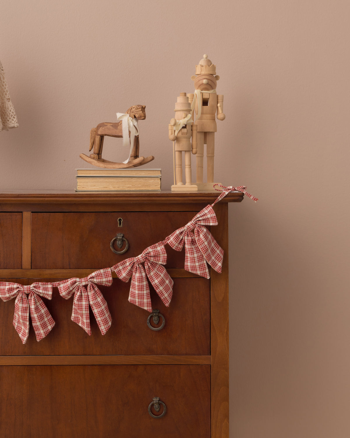 Fabric Bow Garland Vintage Plaid - Rylee + Cru | Kids Clothes | Trendy Baby Clothes | Modern Infant Outfits |