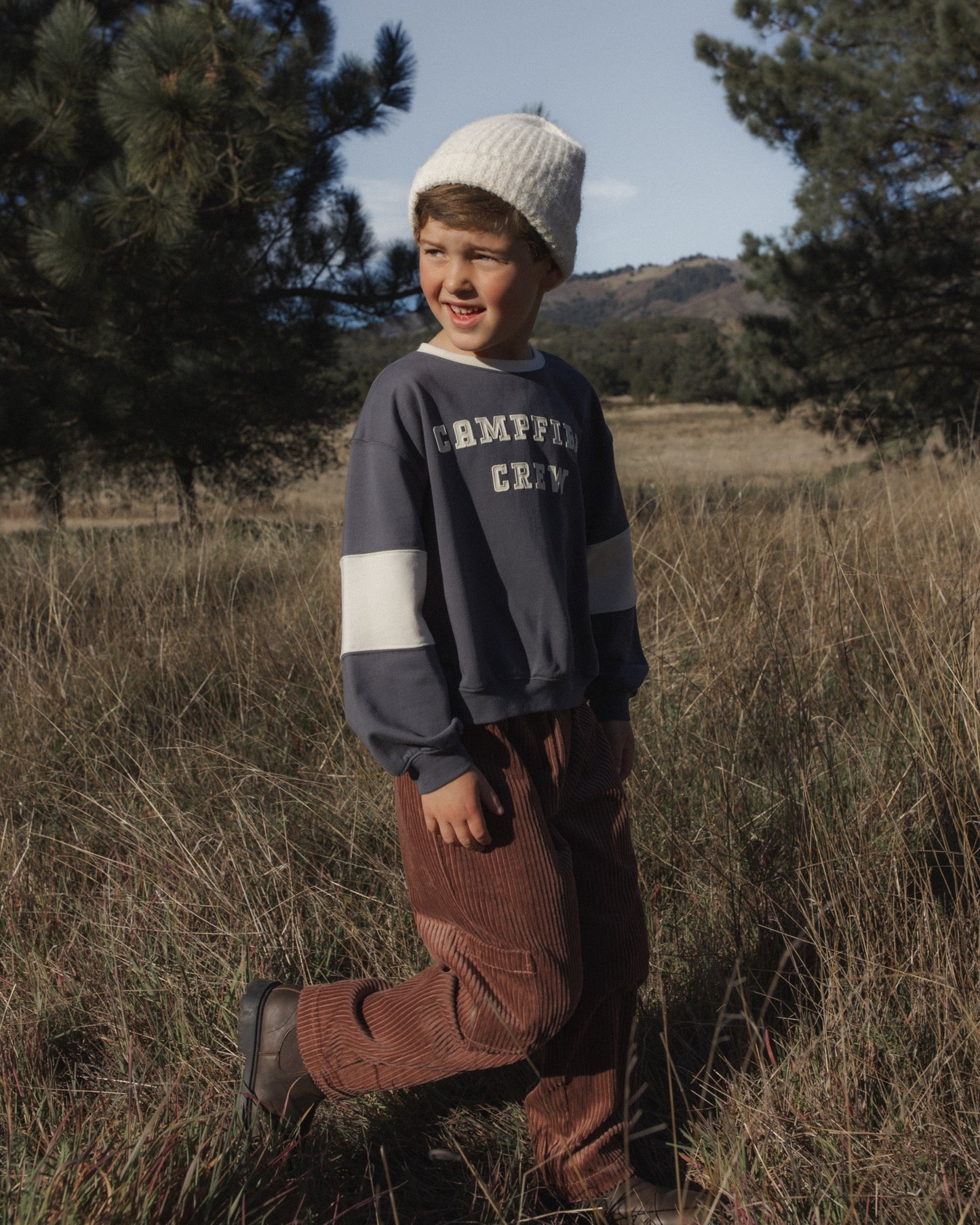 Oversized Sweatshirt Campfire Crew - Rylee + Cru | Kids Clothes | Trendy Baby Clothes | Modern Infant Outfits |
