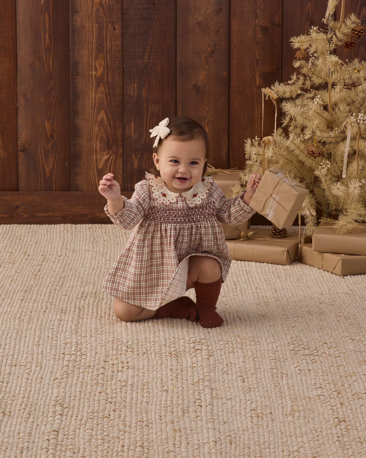 Callie Dress Christmas Plaid - Rylee + Cru | Kids Clothes | Trendy Baby Clothes | Modern Infant Outfits |