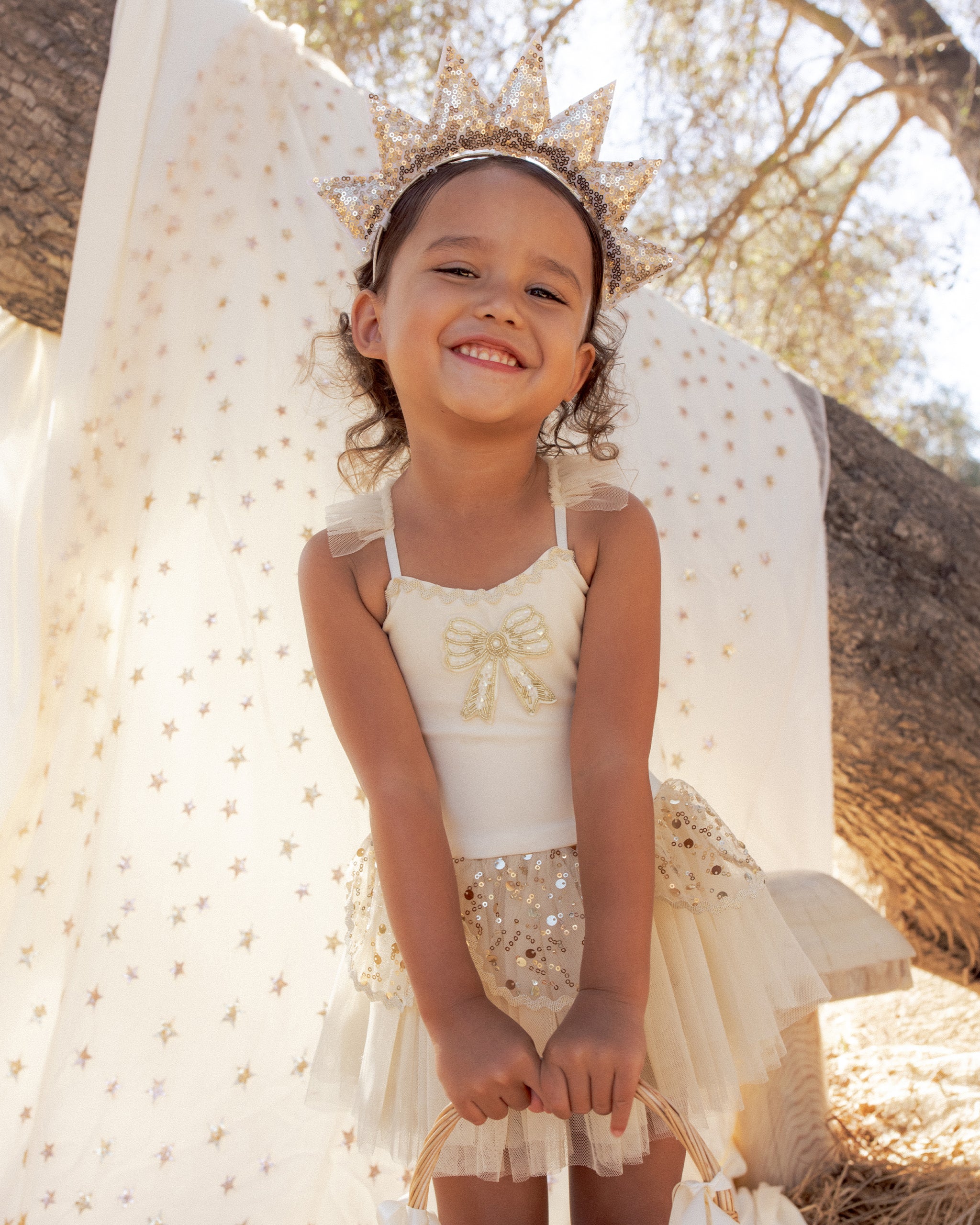 Sun Crown + Wand Gold - Rylee + Cru | Kids Clothes | Trendy Baby Clothes | Modern Infant Outfits |