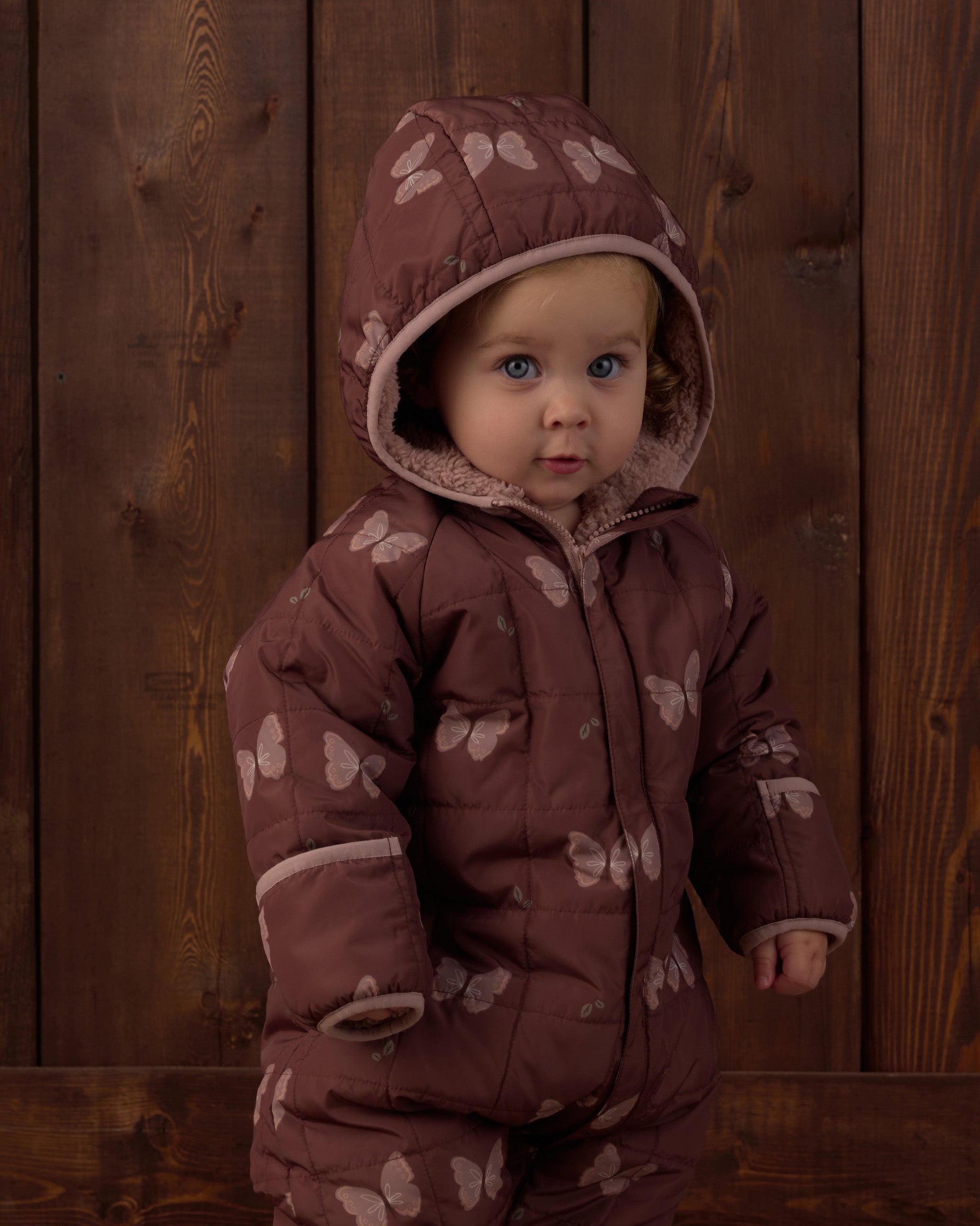 Cedar Puffer Suit Butterflies - Rylee + Cru | Kids Clothes | Trendy Baby Clothes | Modern Infant Outfits |