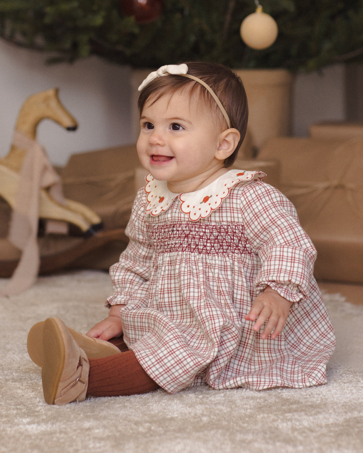 Callie Dress Christmas Plaid - Rylee + Cru | Kids Clothes | Trendy Baby Clothes | Modern Infant Outfits |