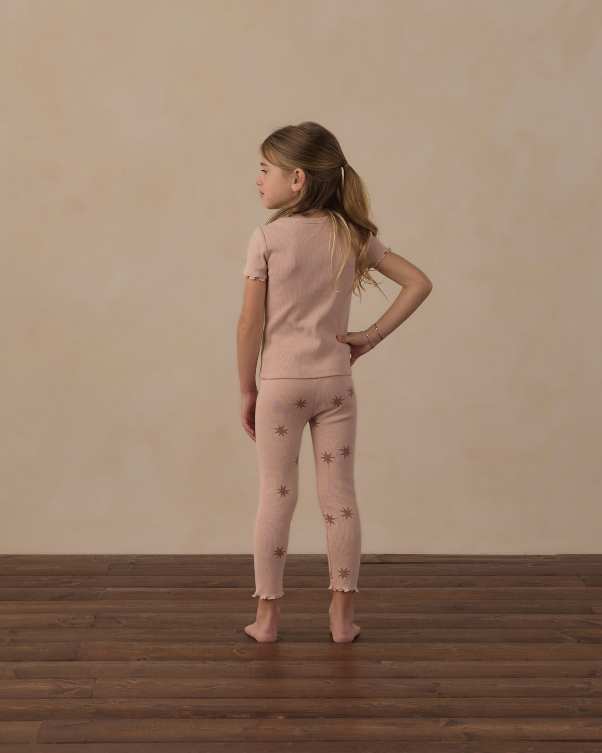 Ribbed Basic Tee Blush - Rylee + Cru | Kids Clothes | Trendy Baby Clothes | Modern Infant Outfits |