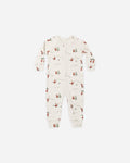 Organic Long John Pajamas Gnome Village - Rylee + Cru | Kids Clothes | Trendy Baby Clothes | Modern Infant Outfits |