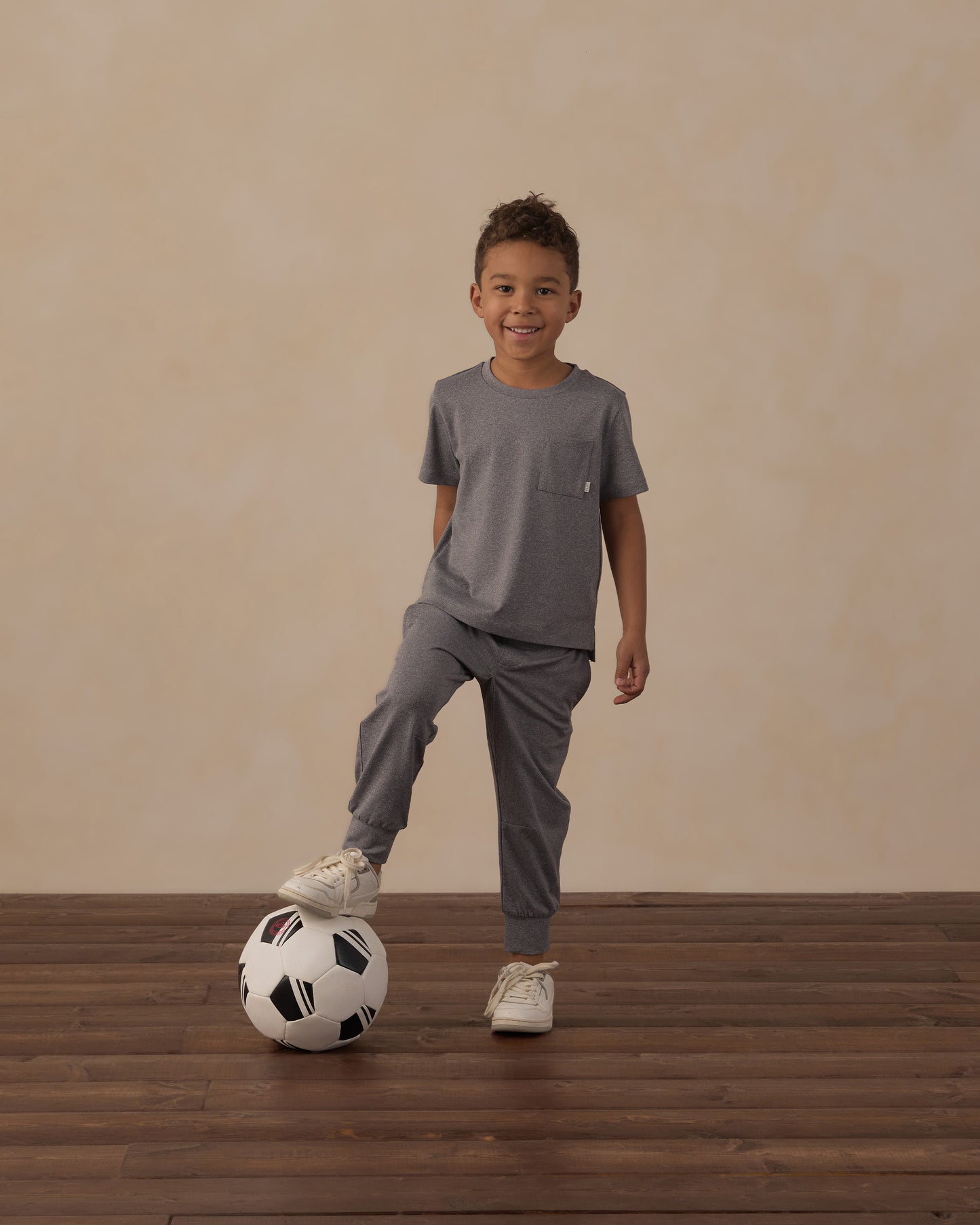 Cove Essential Pocket Tee Dark Heathered Grey - Rylee + Cru | Kids Clothes | Trendy Baby Clothes | Modern Infant Outfits |
