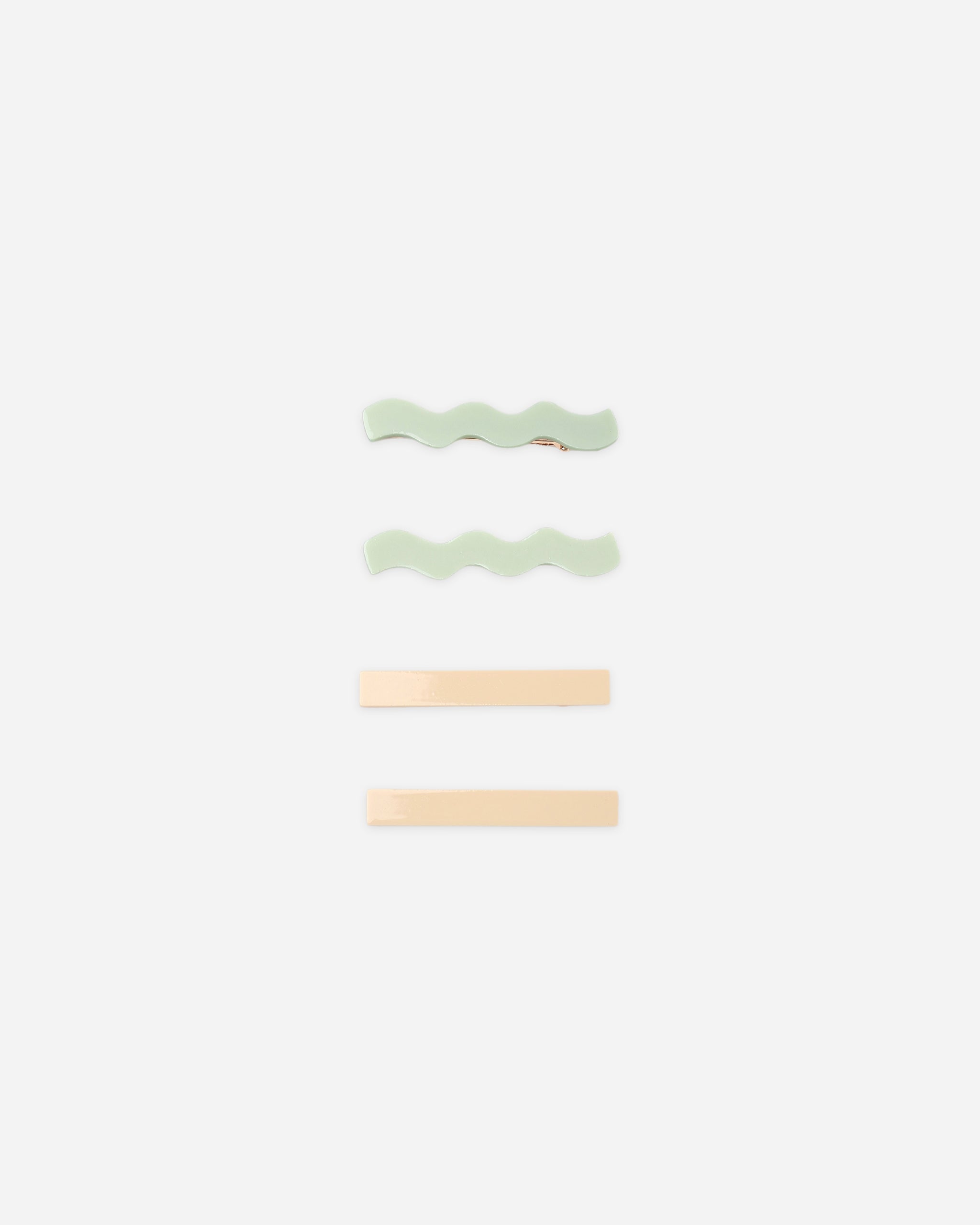 Wavy Clip Set Sage, Natural - Rylee + Cru | Kids Clothes | Trendy Baby Clothes | Modern Infant Outfits |
