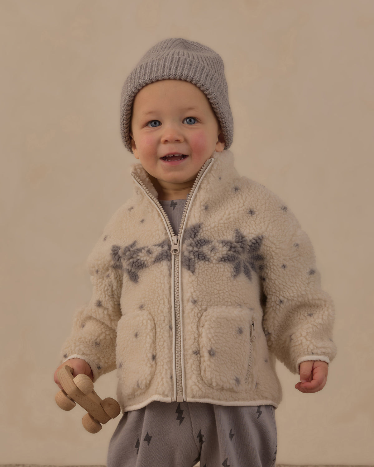 Felix Jacket Natural Fair Isle - Rylee + Cru | Kids Clothes | Trendy Baby Clothes | Modern Infant Outfits |