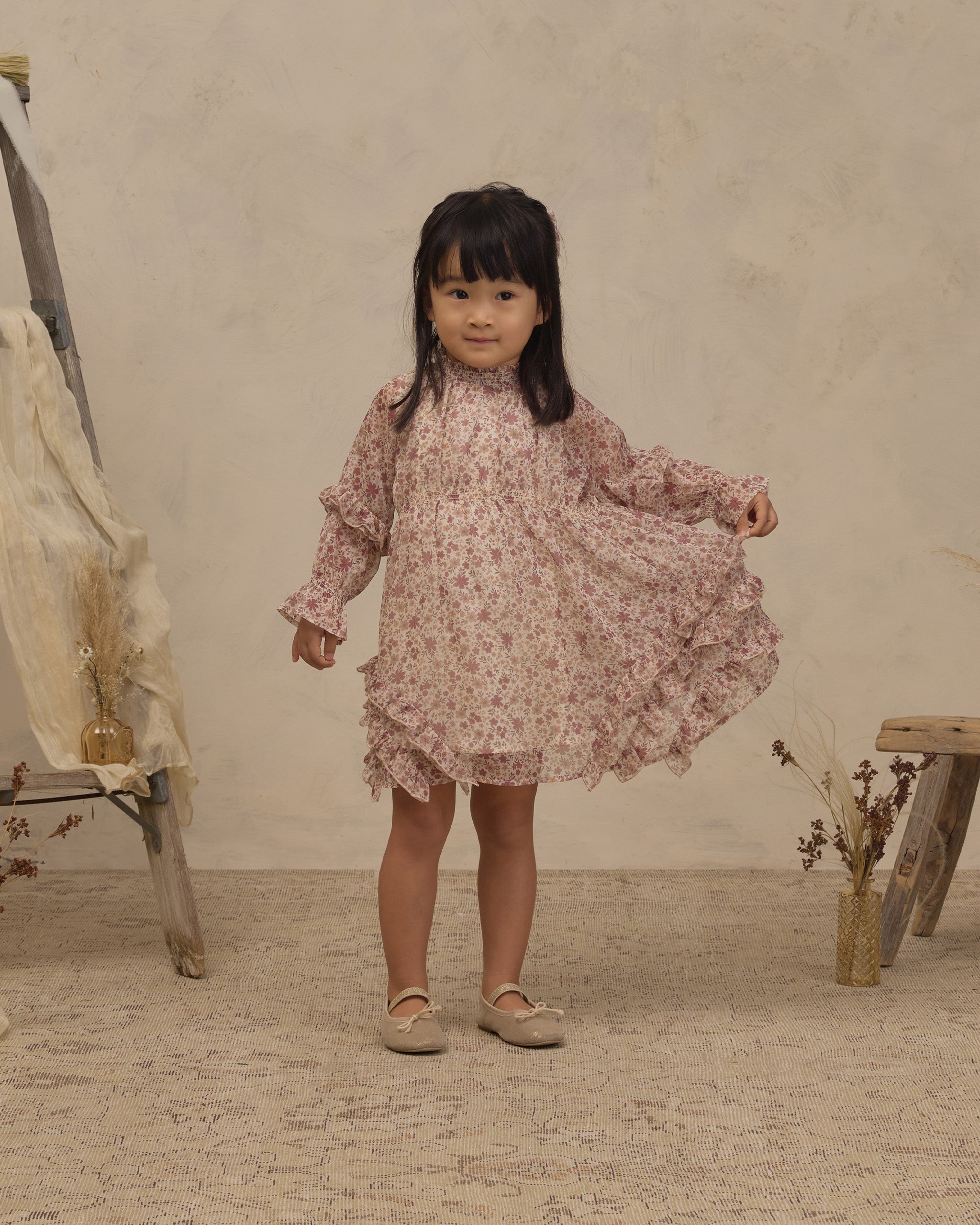 Mirabelle Dress Harvest Bloom - Rylee + Cru | Kids Clothes | Trendy Baby Clothes | Modern Infant Outfits |