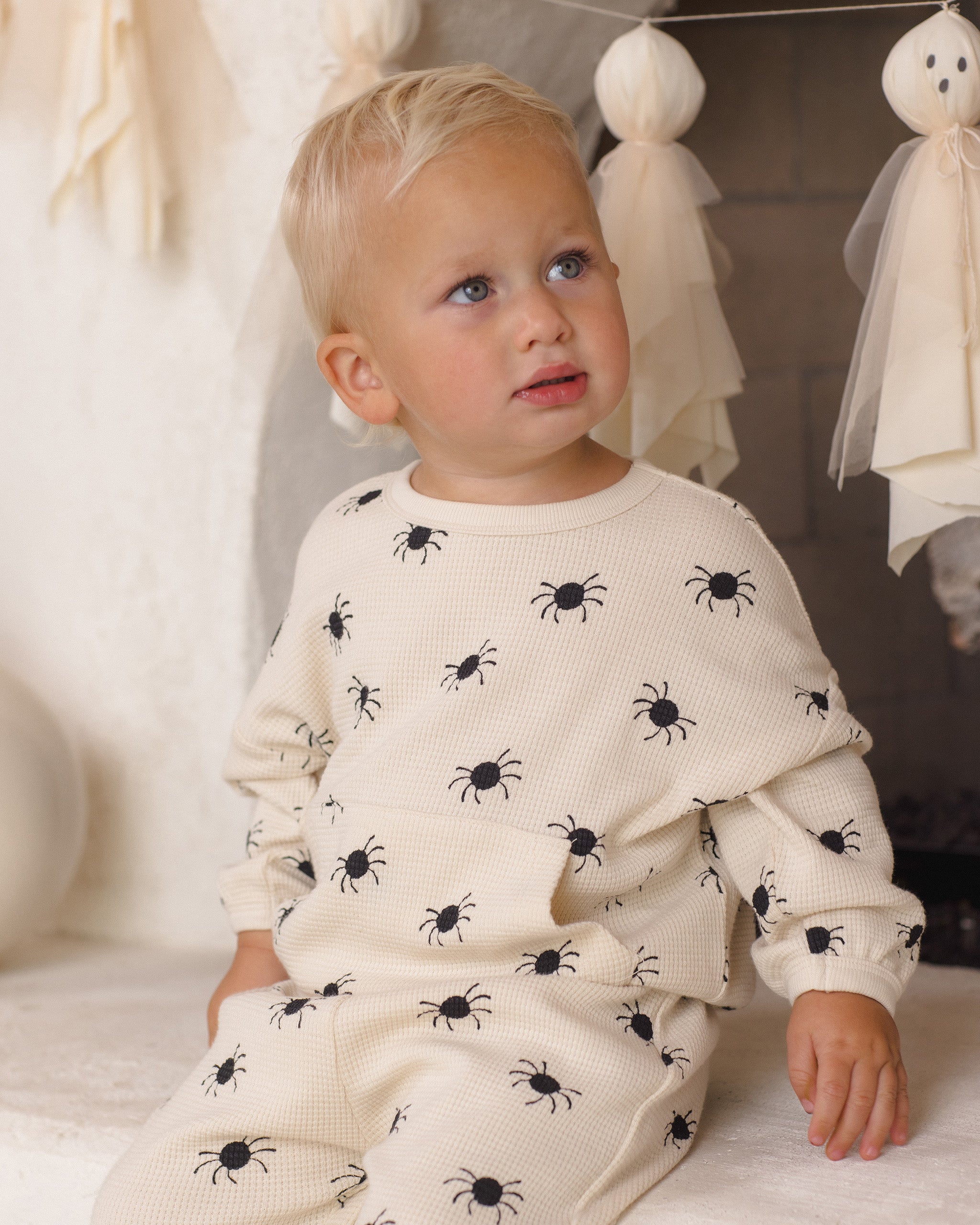 Waffle Slouch Set Bitsy Spider - Rylee + Cru | Kids Clothes | Trendy Baby Clothes | Modern Infant Outfits |