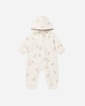 Hooded Jumpsuit Gingerbread - Rylee + Cru | Kids Clothes | Trendy Baby Clothes | Modern Infant Outfits |
