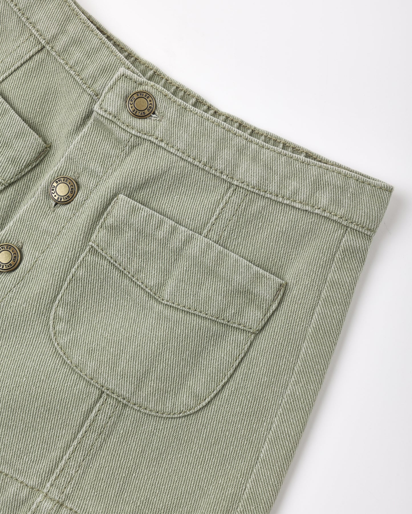 Denver Mini Skirt Dark Sage - Rylee + Cru | Kids Clothes | Trendy Baby Clothes | Modern Infant Outfits |