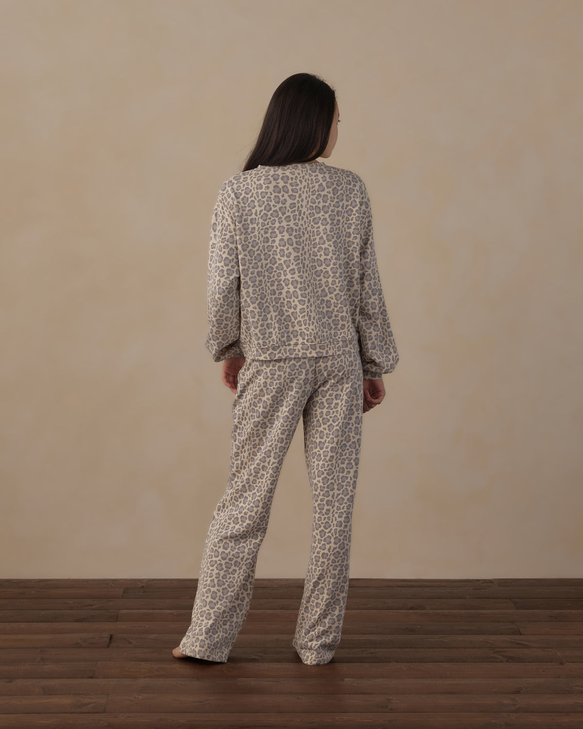 Teen Oversized Sweatshirt Blue Leopard - Rylee + Cru | Kids Clothes | Trendy Baby Clothes | Modern Infant Outfits |