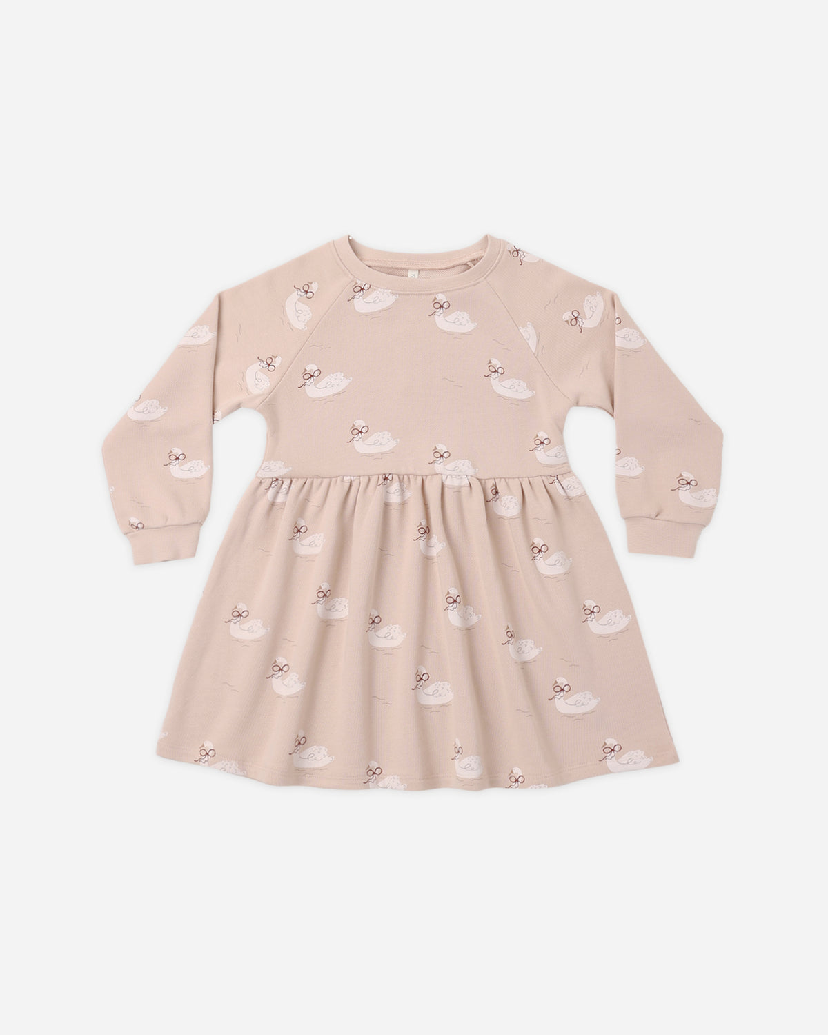 Raglan Dress Swans - Rylee + Cru | Kids Clothes | Trendy Baby Clothes | Modern Infant Outfits |