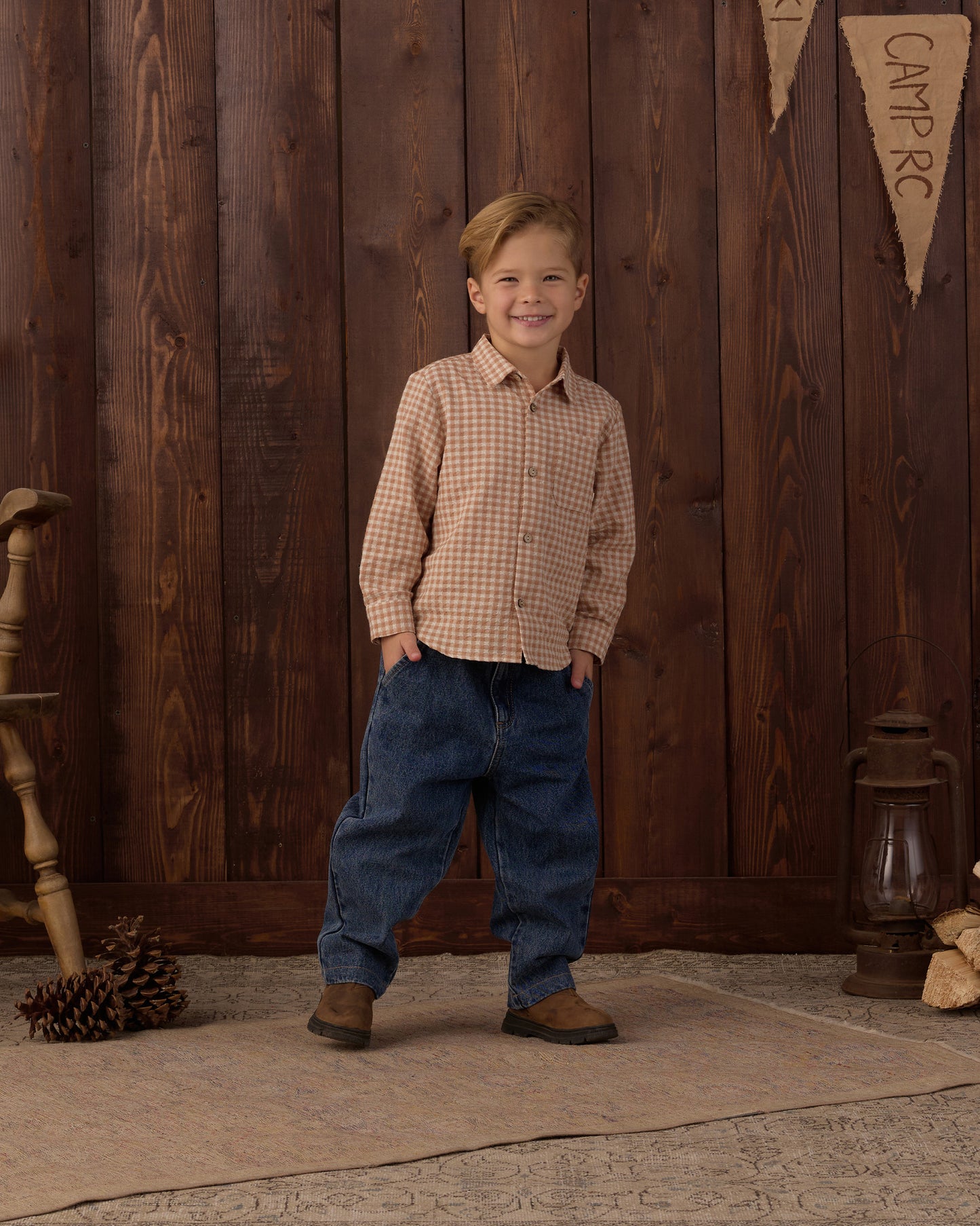 Baggy Pant Indigo - Rylee + Cru | Kids Clothes | Trendy Baby Clothes | Modern Infant Outfits |