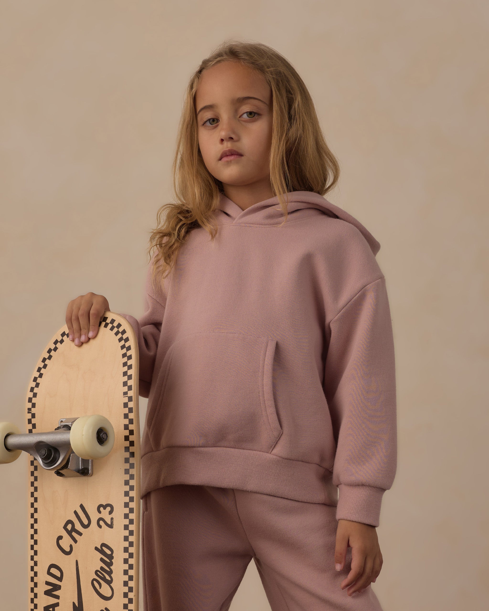 Relaxed Hoodie Rosewood - Rylee + Cru | Kids Clothes | Trendy Baby Clothes | Modern Infant Outfits |