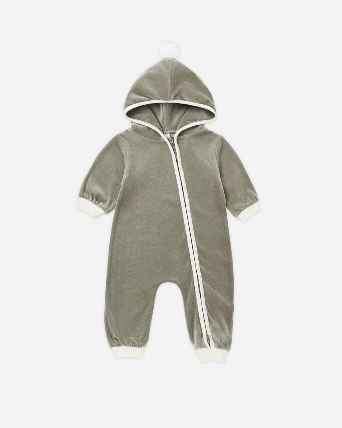 Velour Zip Jumpsuit Spruce - Rylee + Cru | Kids Clothes | Trendy Baby Clothes | Modern Infant Outfits |