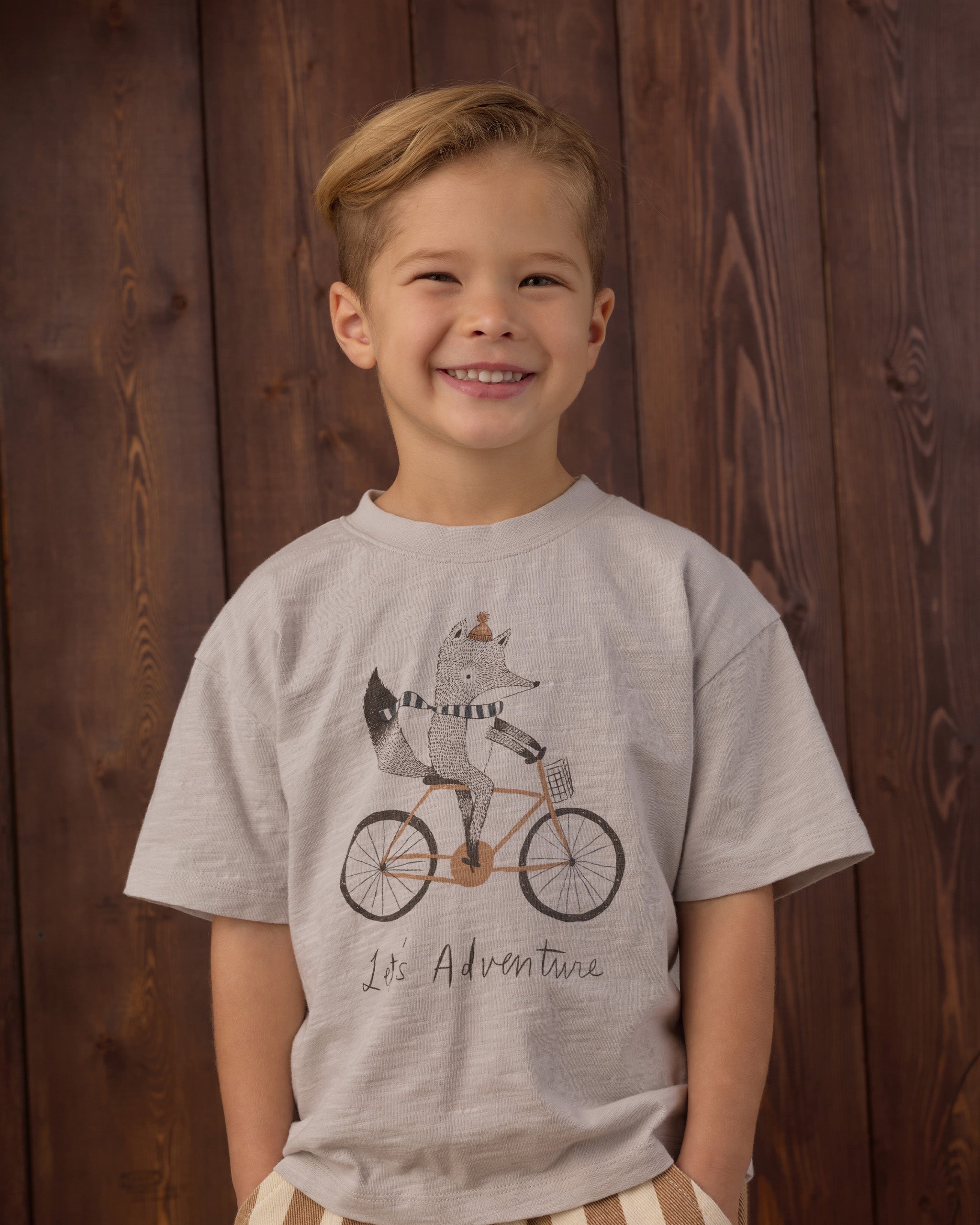 Relaxed Tee Let's Adventure - Rylee + Cru | Kids Clothes | Trendy Baby Clothes | Modern Infant Outfits |