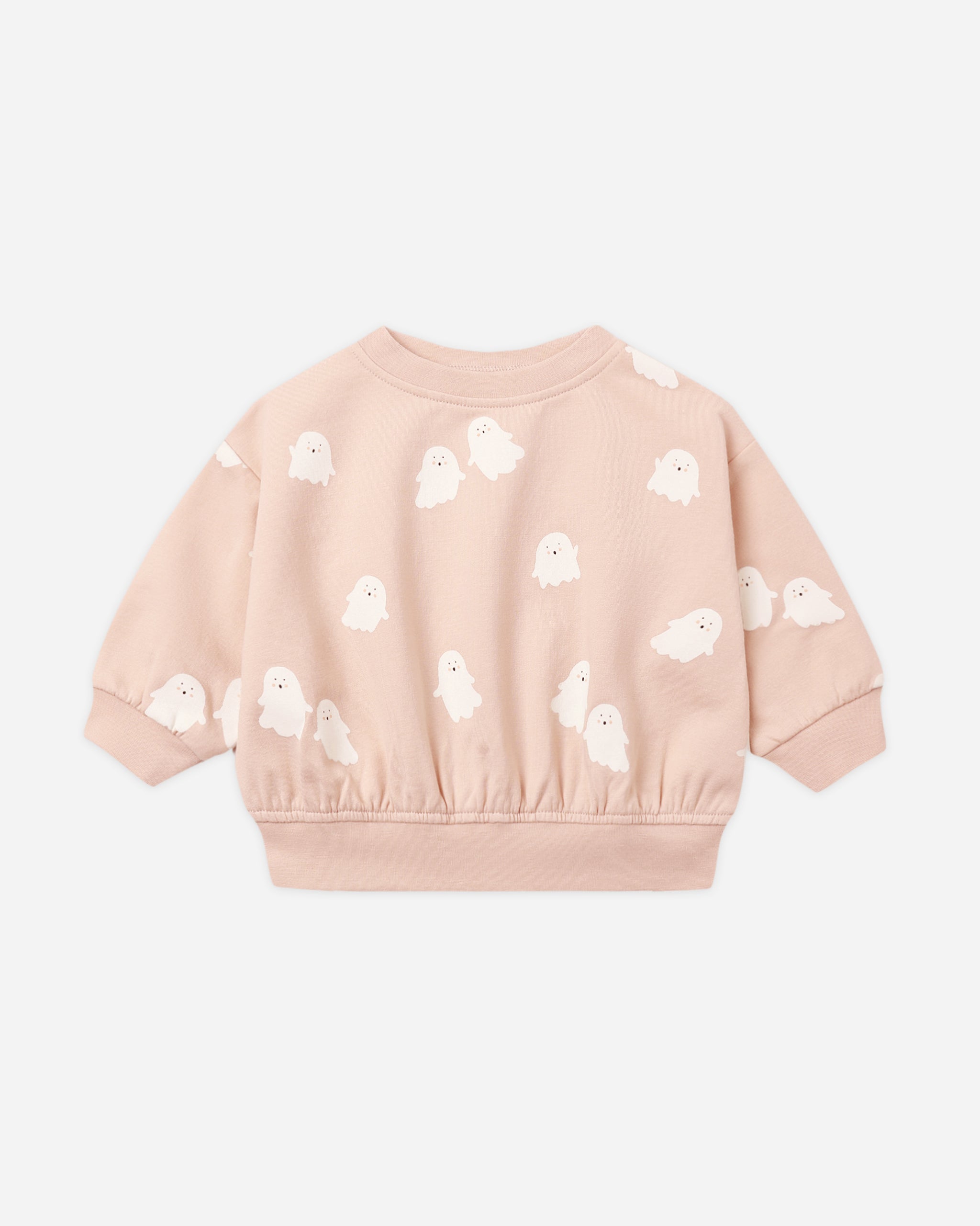 Relaxed Fleece Sweatshirt Sweet Ghost - Rylee + Cru | Kids Clothes | Trendy Baby Clothes | Modern Infant Outfits |