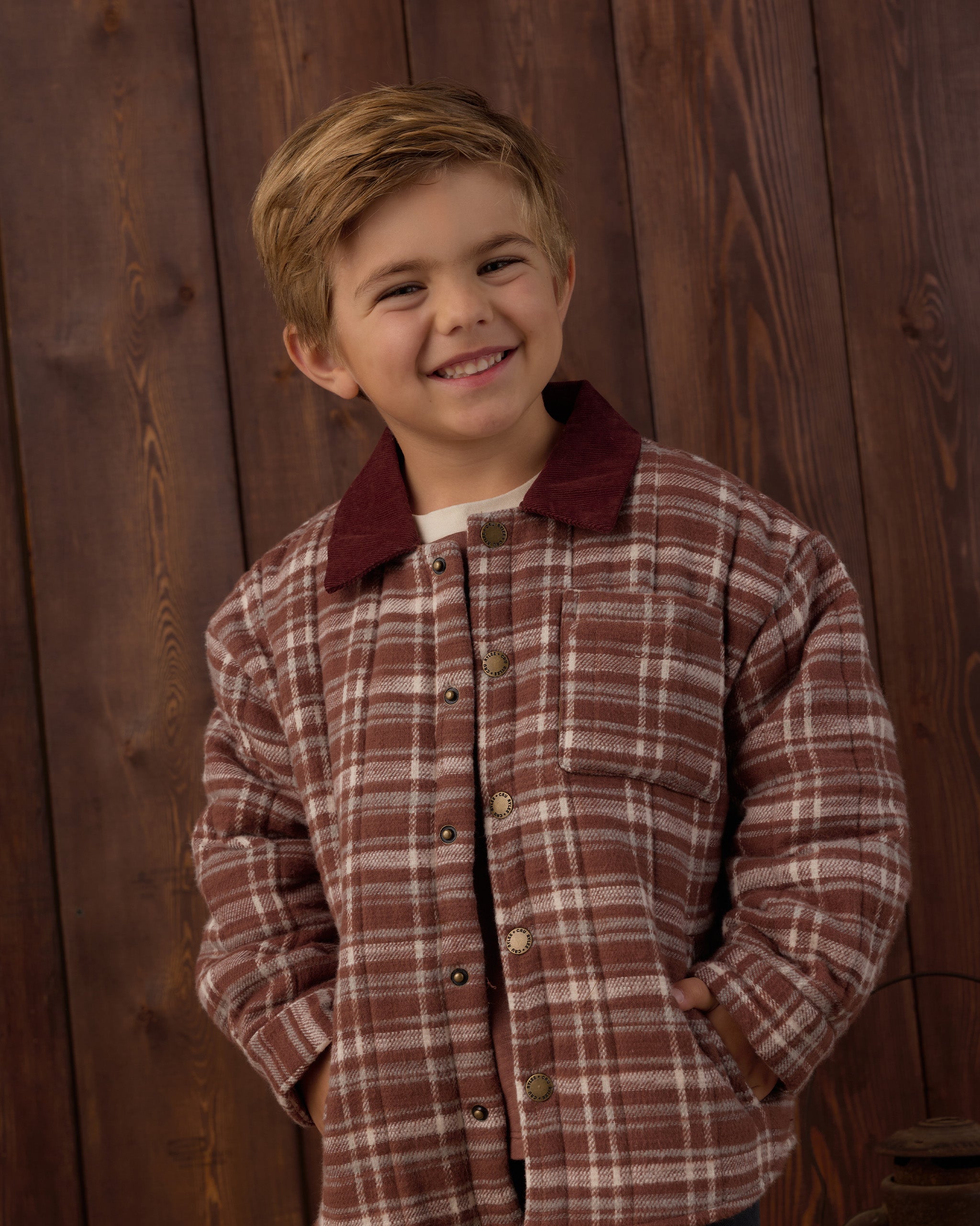 Nashville Quilted Jacket Aspen Plaid - Rylee + Cru | Kids Clothes | Trendy Baby Clothes | Modern Infant Outfits |