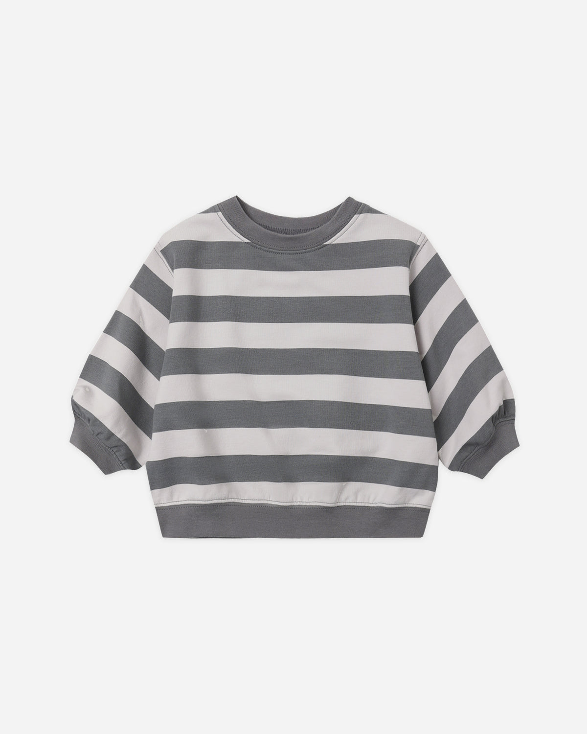 Oversized Crew Sweatshirt Midnight Stripe - Rylee + Cru | Kids Clothes | Trendy Baby Clothes | Modern Infant Outfits |