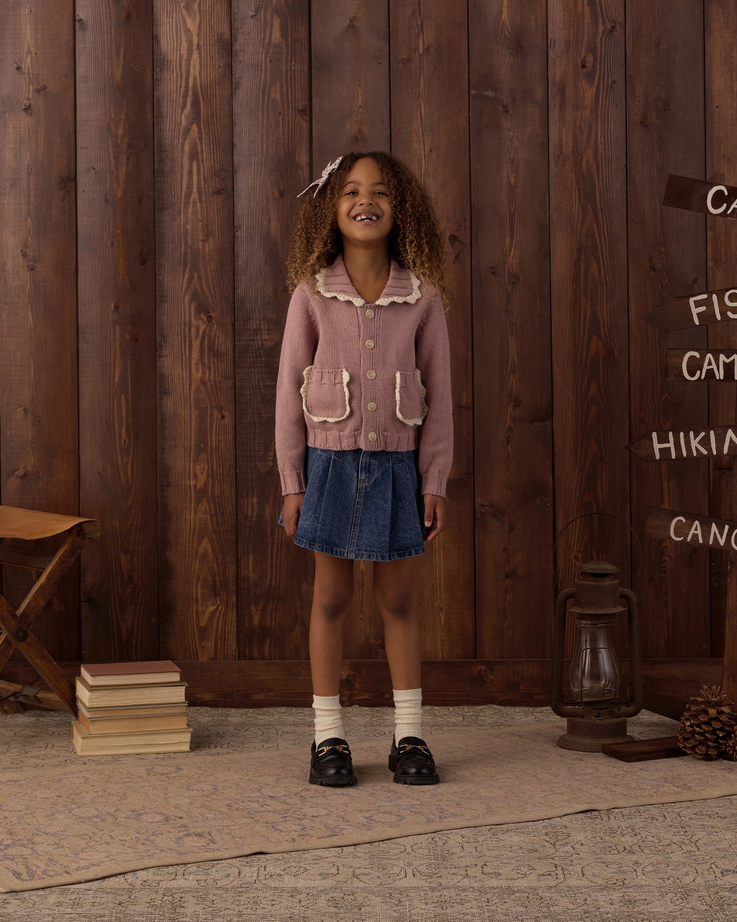 Collared Cardigan Rosewood - Rylee + Cru | Kids Clothes | Trendy Baby Clothes | Modern Infant Outfits |