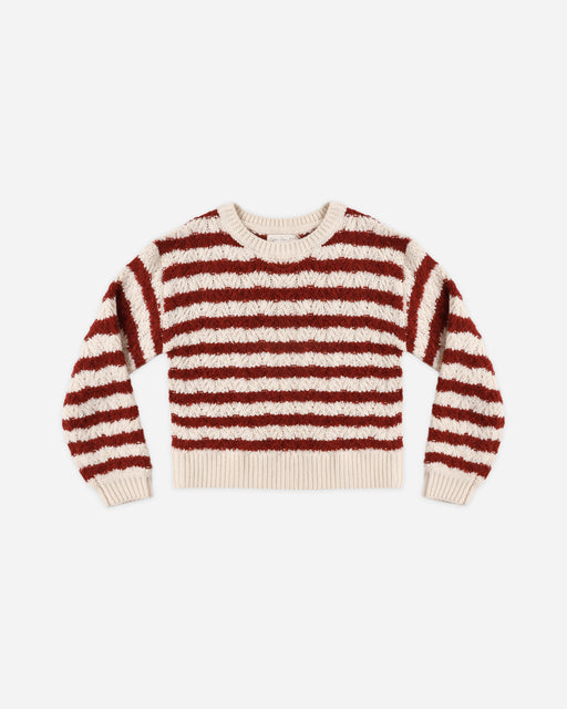 Aspen Sweater Ruby Stripe - Rylee + Cru | Kids Clothes | Trendy Baby Clothes | Modern Infant Outfits |