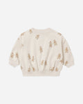 Relaxed Fleece Sweatshirt Gingerbread - Rylee + Cru | Kids Clothes | Trendy Baby Clothes | Modern Infant Outfits |