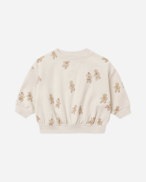 Relaxed Fleece Sweatshirt Gingerbread - Rylee + Cru | Kids Clothes | Trendy Baby Clothes | Modern Infant Outfits |
