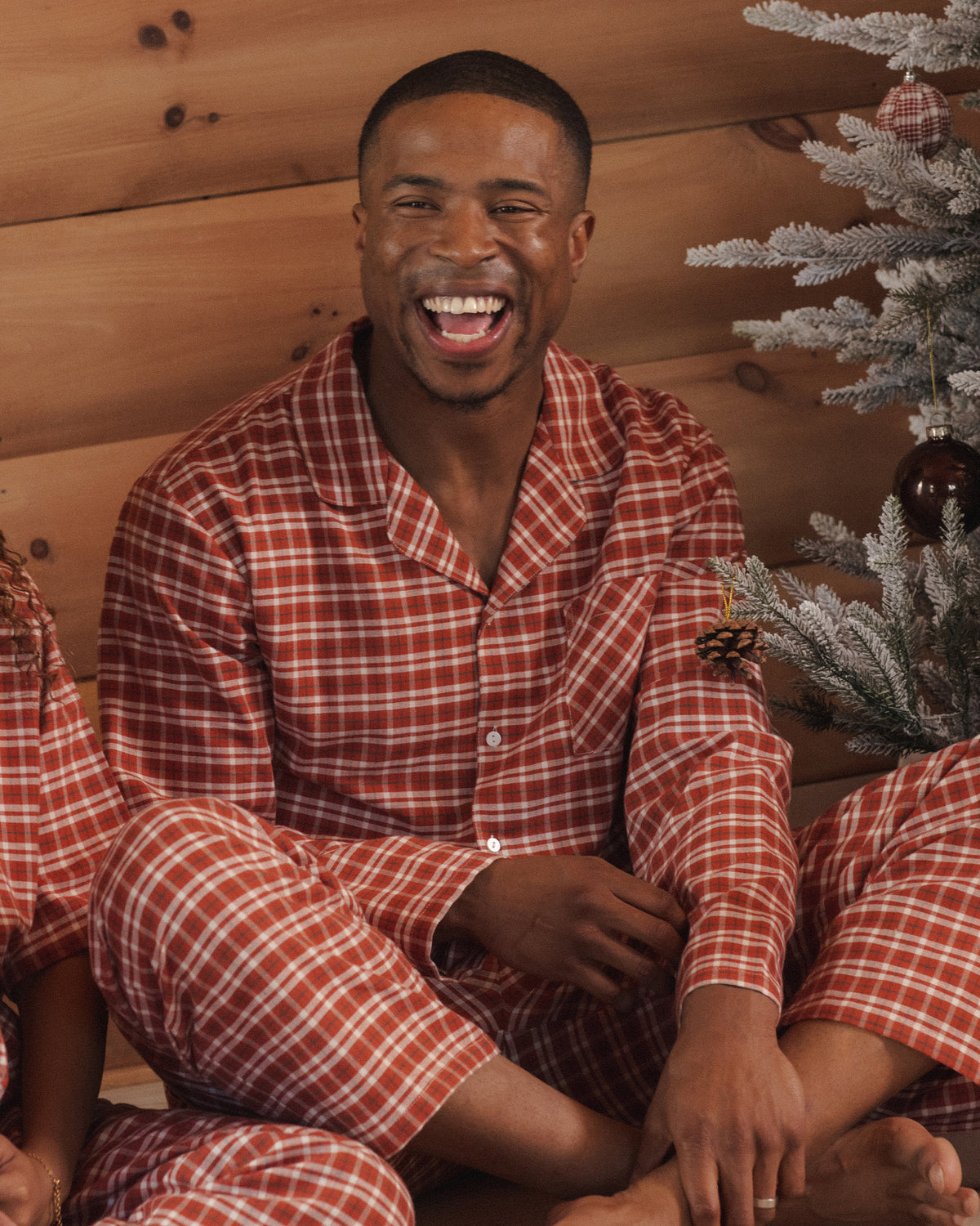 Men's Pajama Top Ruby Plaid - Rylee + Cru | Kids Clothes | Trendy Baby Clothes | Modern Infant Outfits |