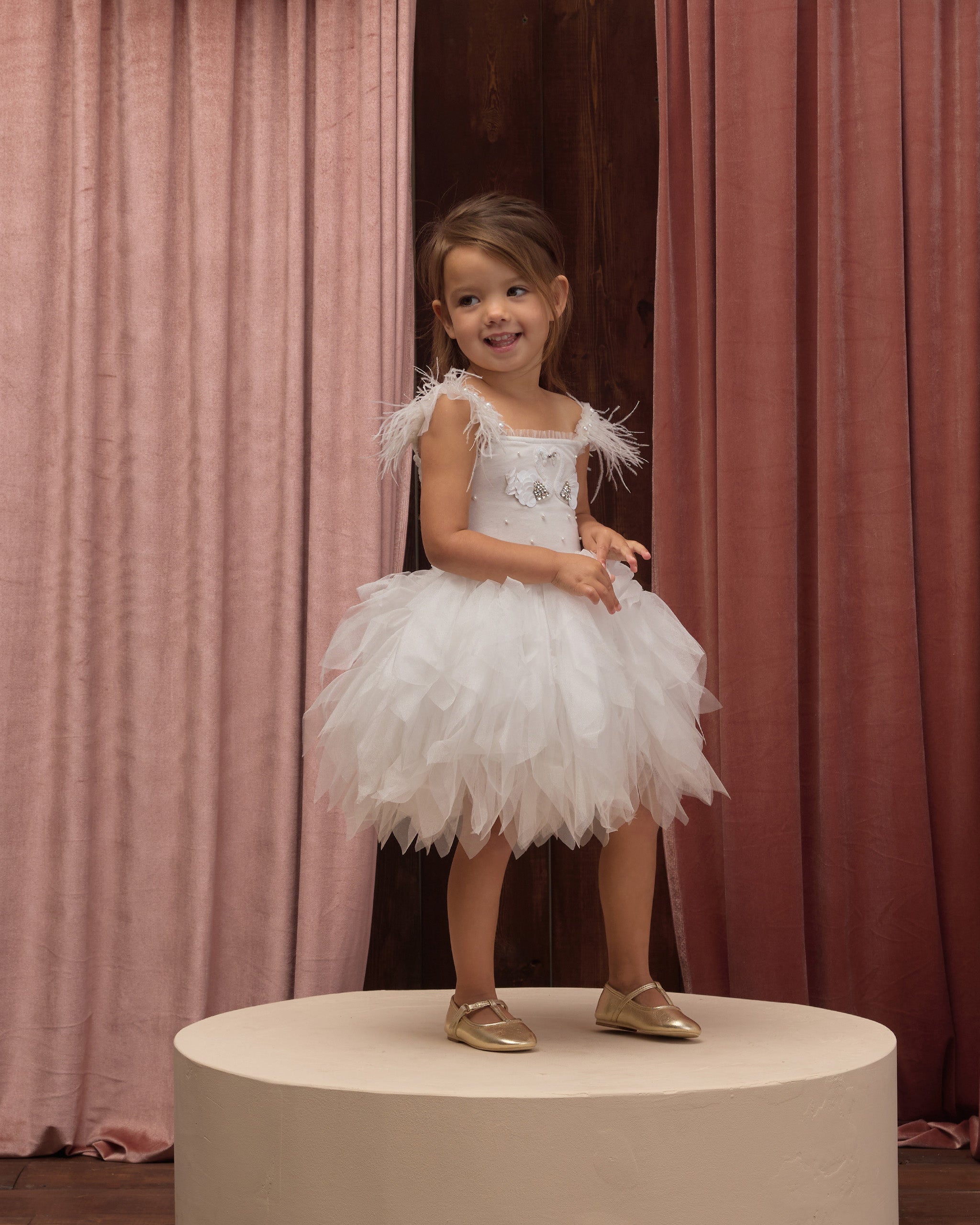Magique Dress White - Rylee + Cru | Kids Clothes | Trendy Baby Clothes | Modern Infant Outfits |