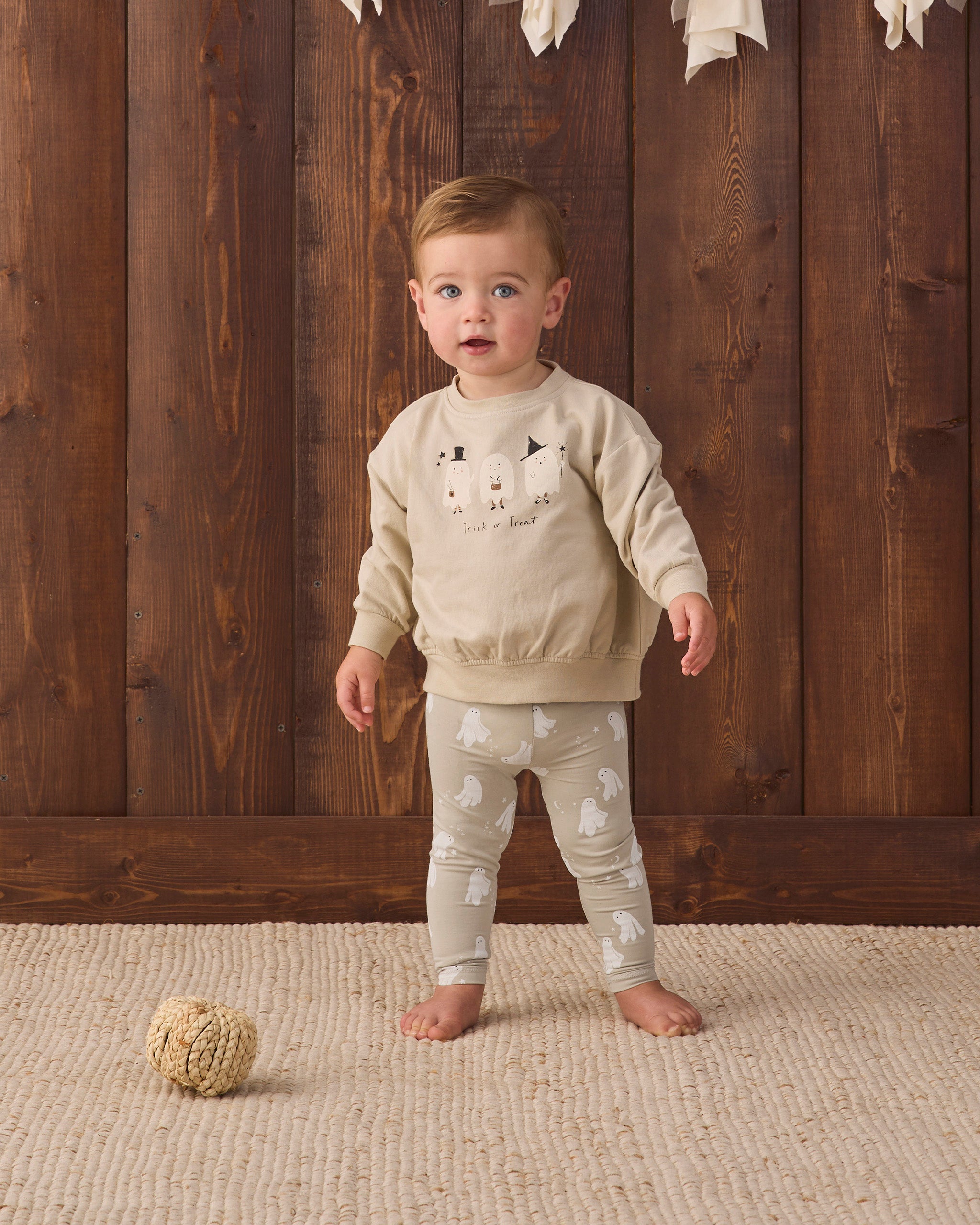 Relaxed Fleece Sweatshirt Trick Or Treat - Rylee + Cru | Kids Clothes | Trendy Baby Clothes | Modern Infant Outfits |