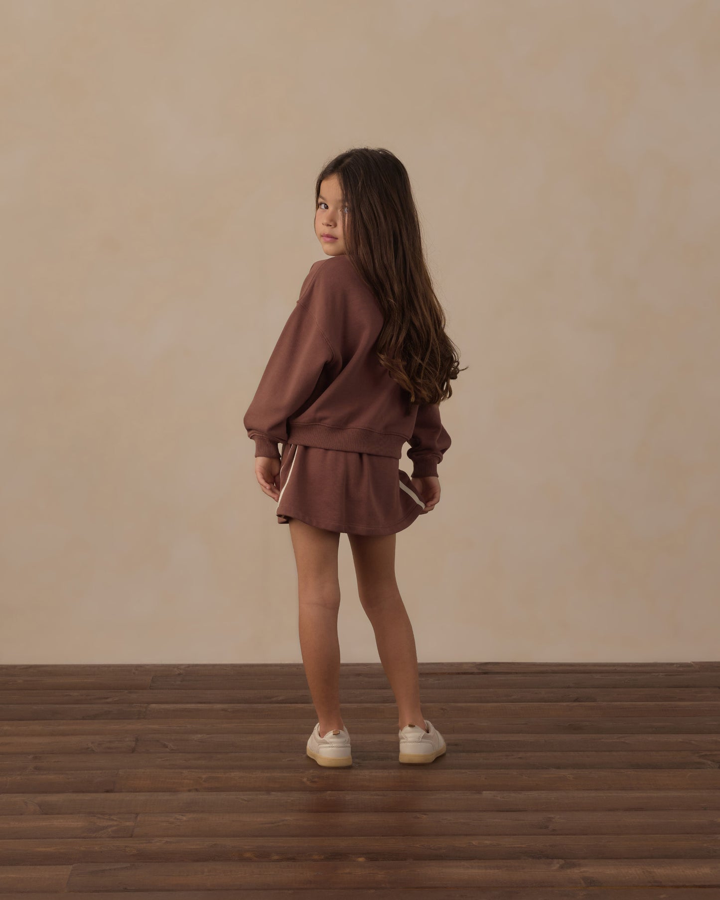 Half Zip Sweatshirt Mulberry - Rylee + Cru | Kids Clothes | Trendy Baby Clothes | Modern Infant Outfits |