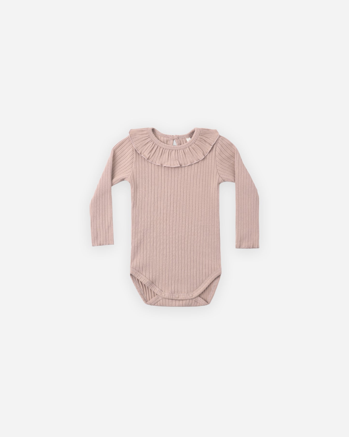 Ruffle Collar Bodysuit Rosewood - Rylee + Cru | Kids Clothes | Trendy Baby Clothes | Modern Infant Outfits |