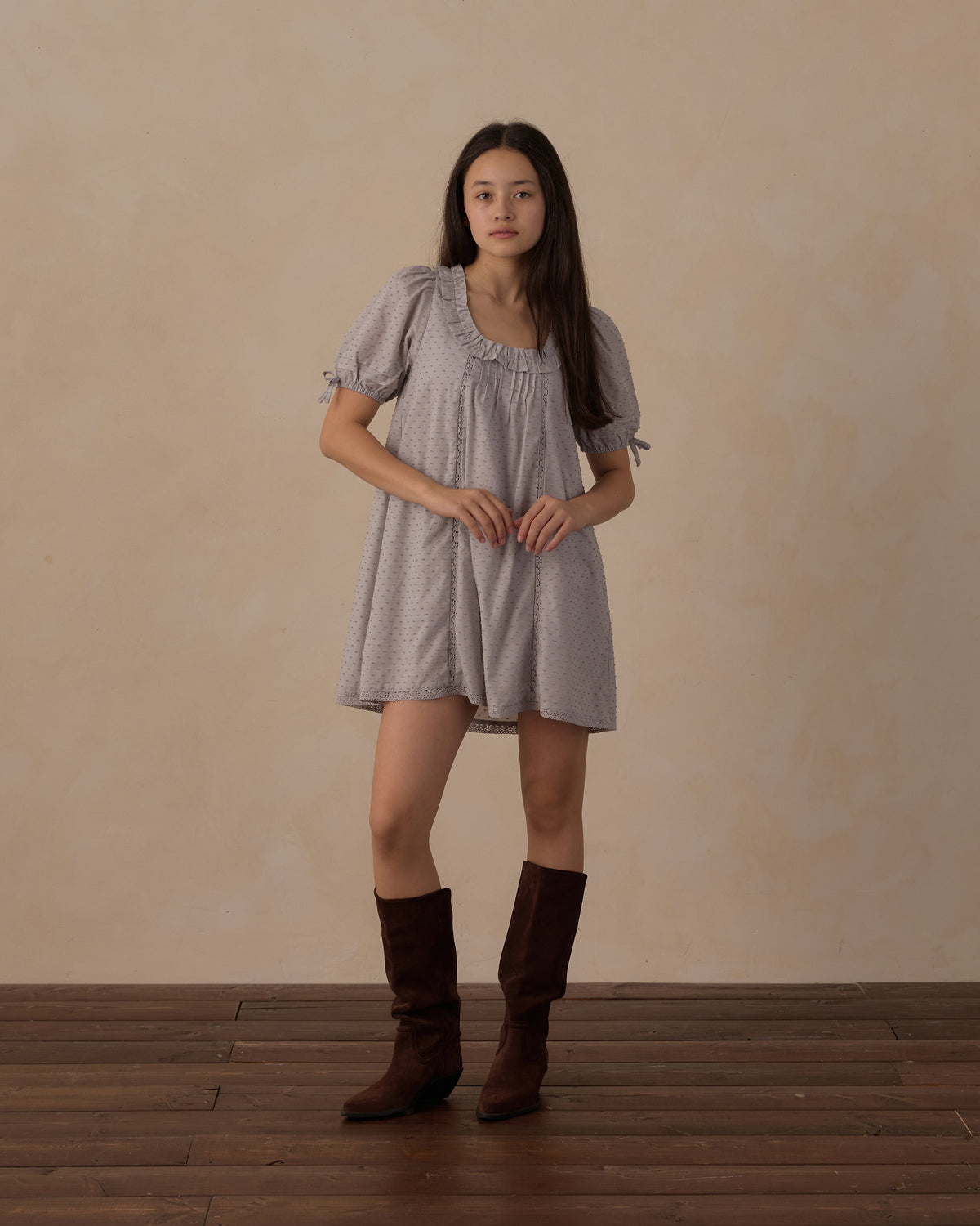Teen Shiloh Dress Dusty Blue - Rylee + Cru | Kids Clothes | Trendy Baby Clothes | Modern Infant Outfits |
